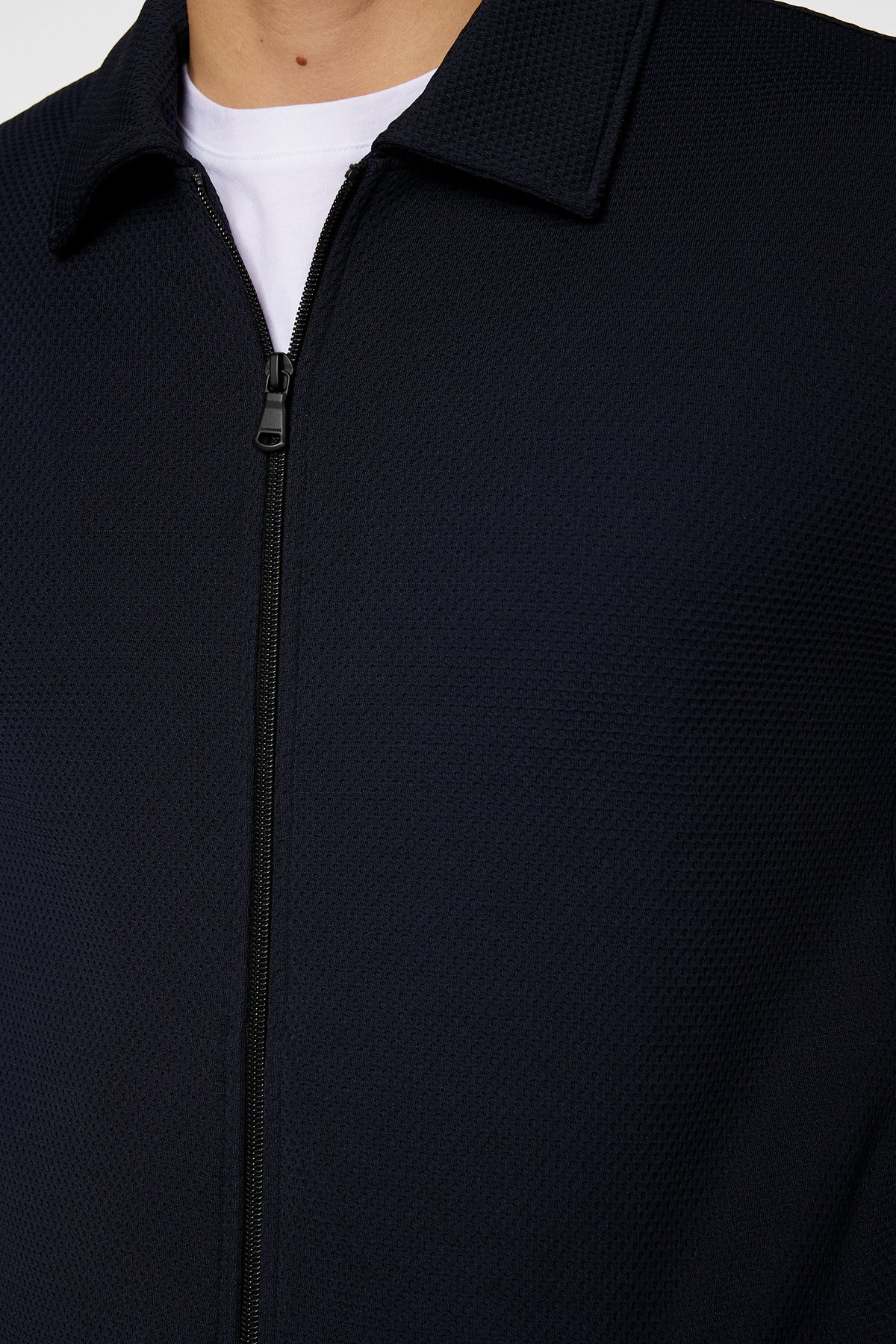 Lansa Jersey Zip Jacket in JL Navy by J.Lindeberg