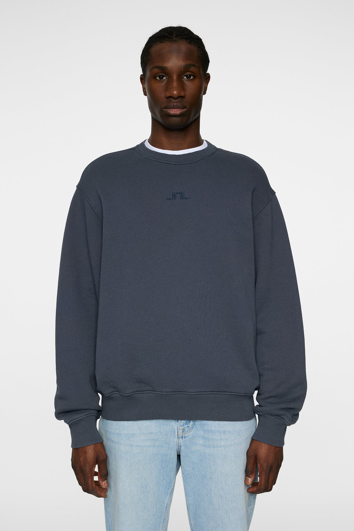 Callan Seasonal Logo Sweater in Ombre Blue by J.Lindeberg
