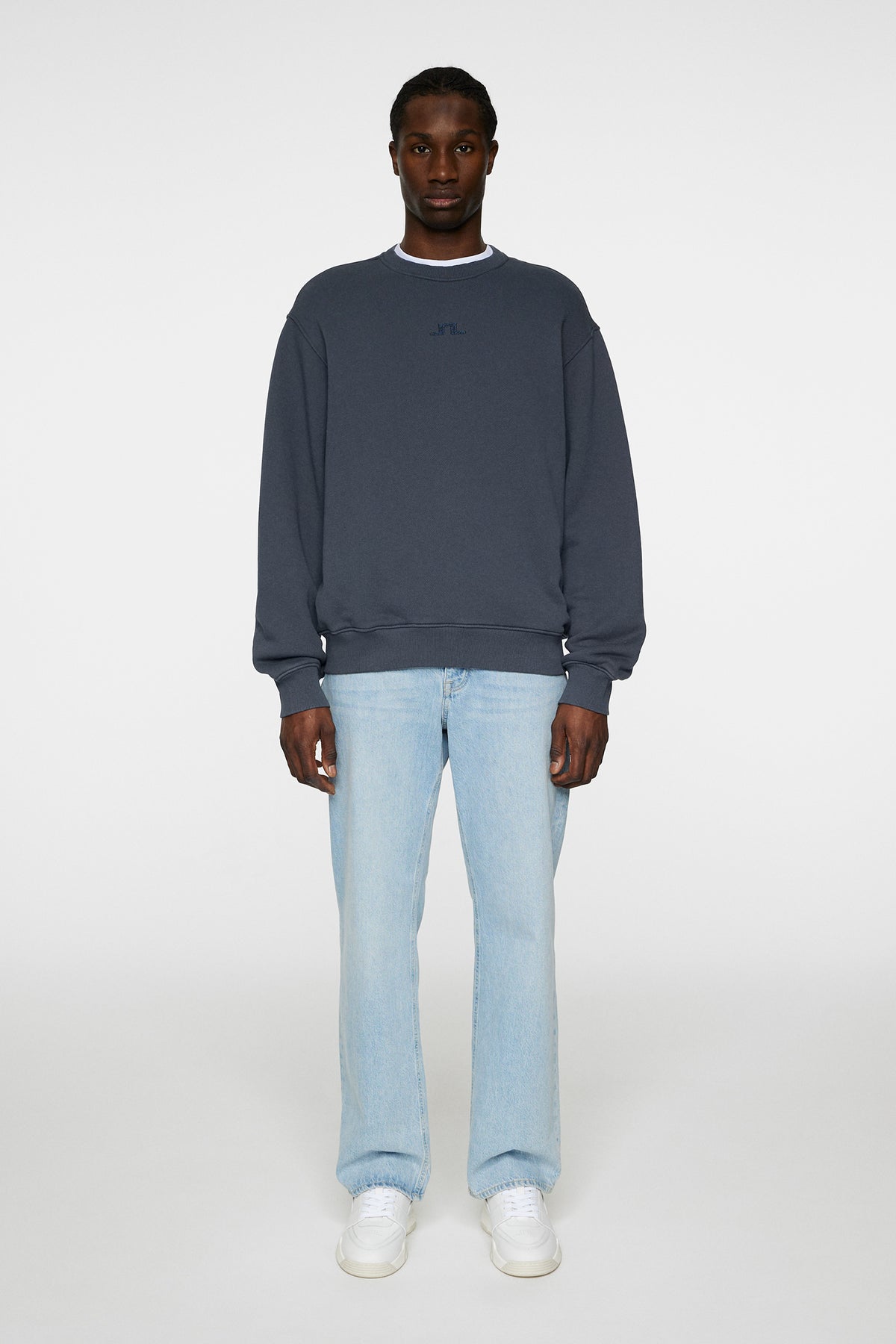 Callan Seasonal Logo Sweater in Ombre Blue by J.Lindeberg