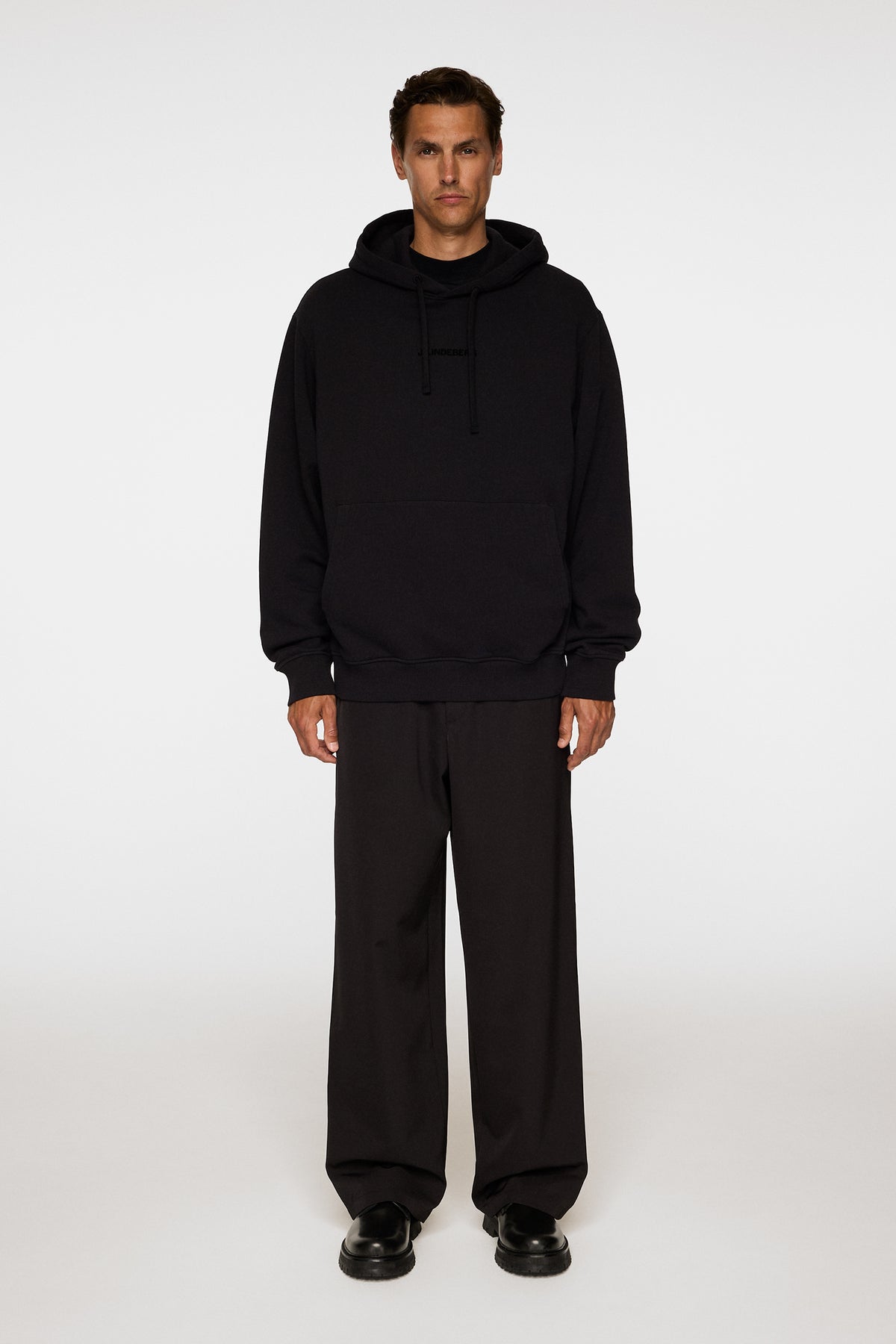 Callan Hoodie in Black by J.Lindeberg