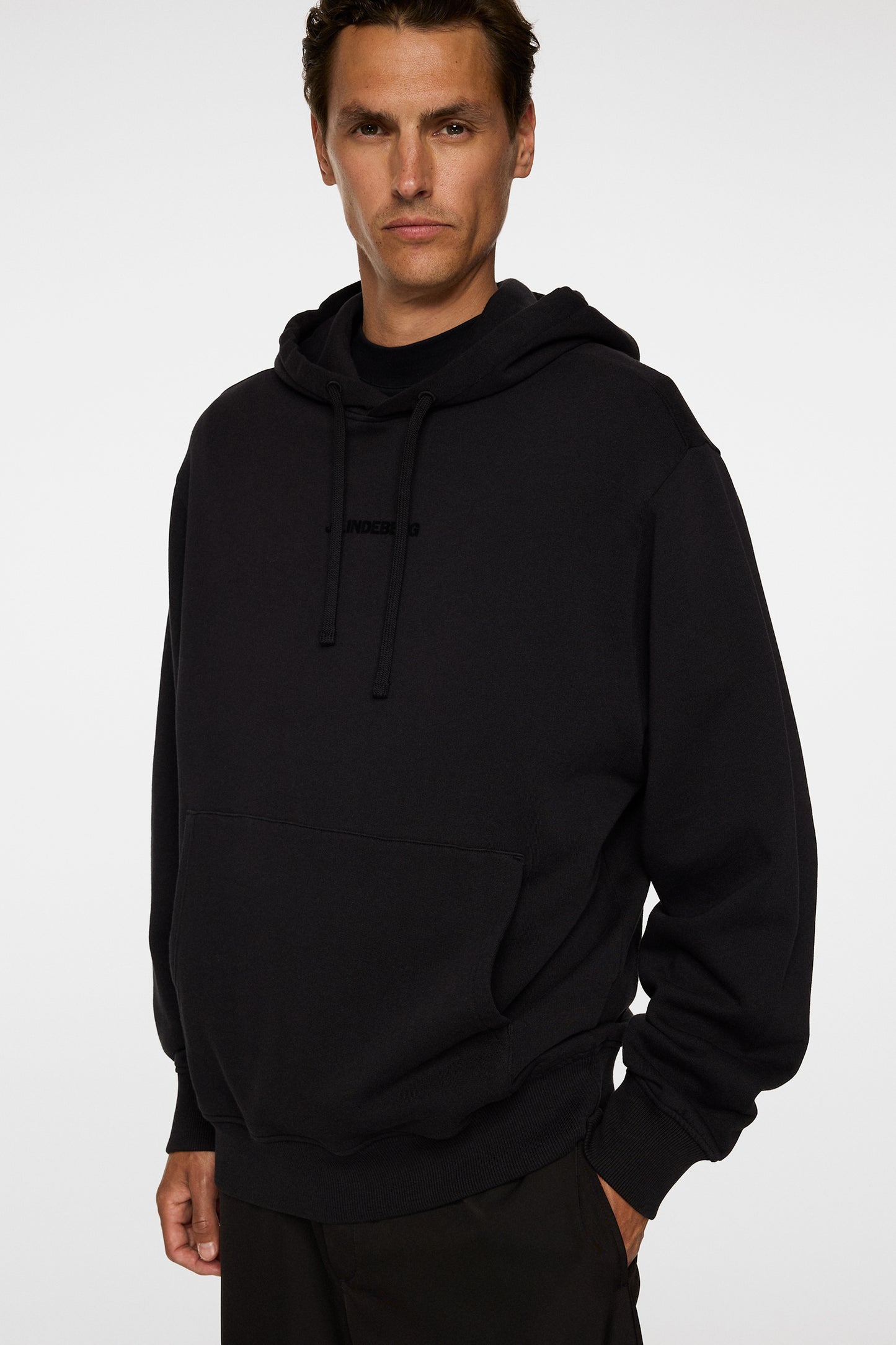 Callan Hoodie in Black by J.Lindeberg