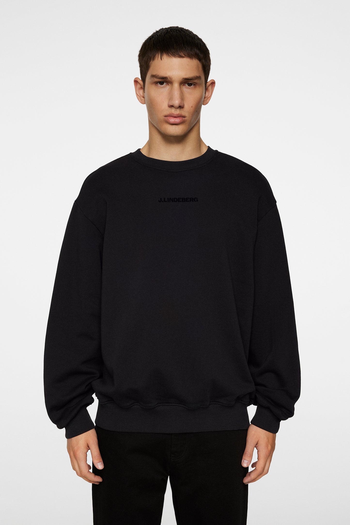 Callan Crew Neck in Black by J.Lindeberg