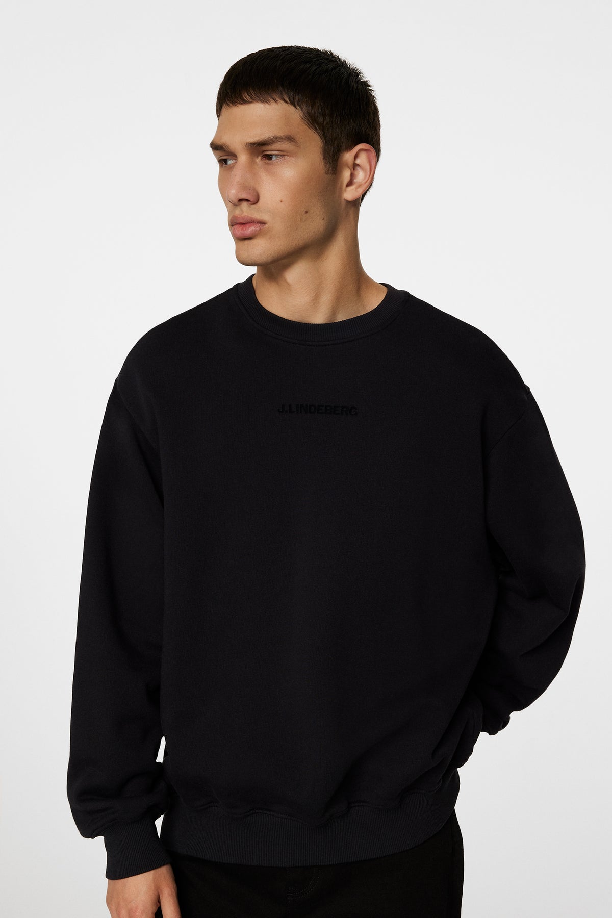 Callan Crew Neck in Black by J.Lindeberg