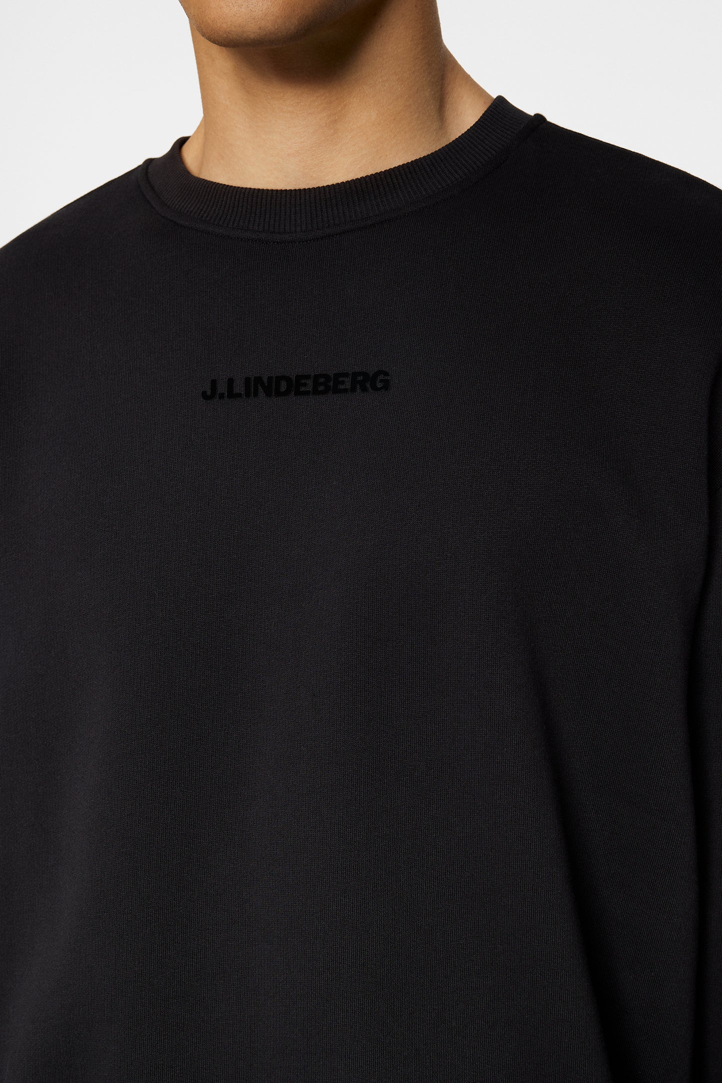 Callan Crew Neck in Black by J.Lindeberg