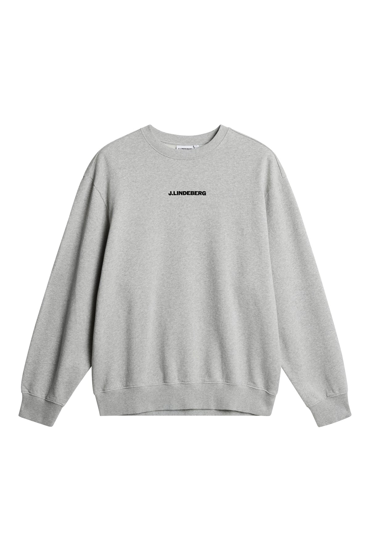 Callan Crew Neck in Light Grey Melange by J.Lindeberg