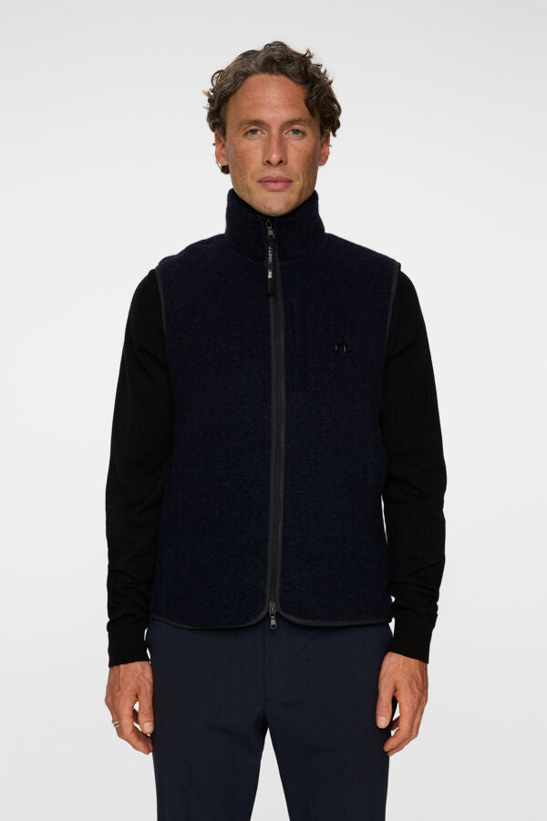 Duncan Wool Fleece Vest / JL Navy