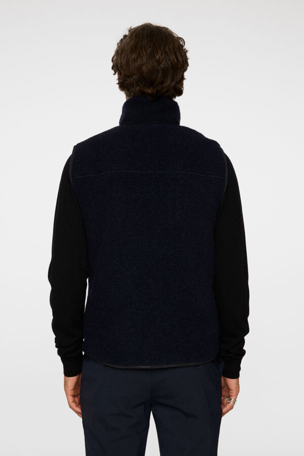 Duncan Wool Fleece Vest / JL Navy