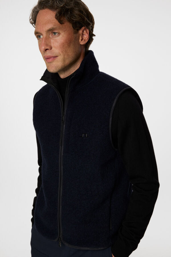Duncan Wool Fleece Vest / JL Navy