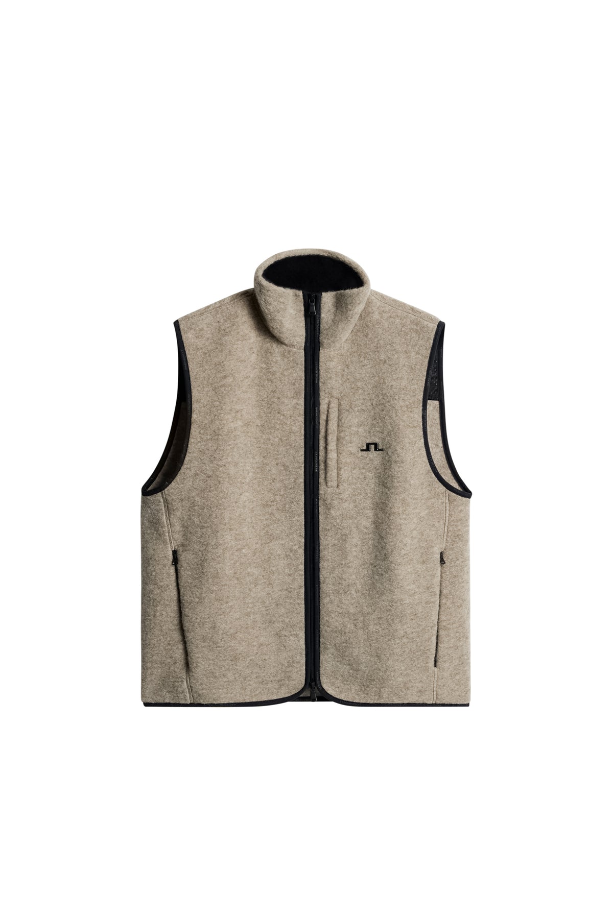 Duncan Wool Fleece Vest in Moonbeam by J.Lindeberg