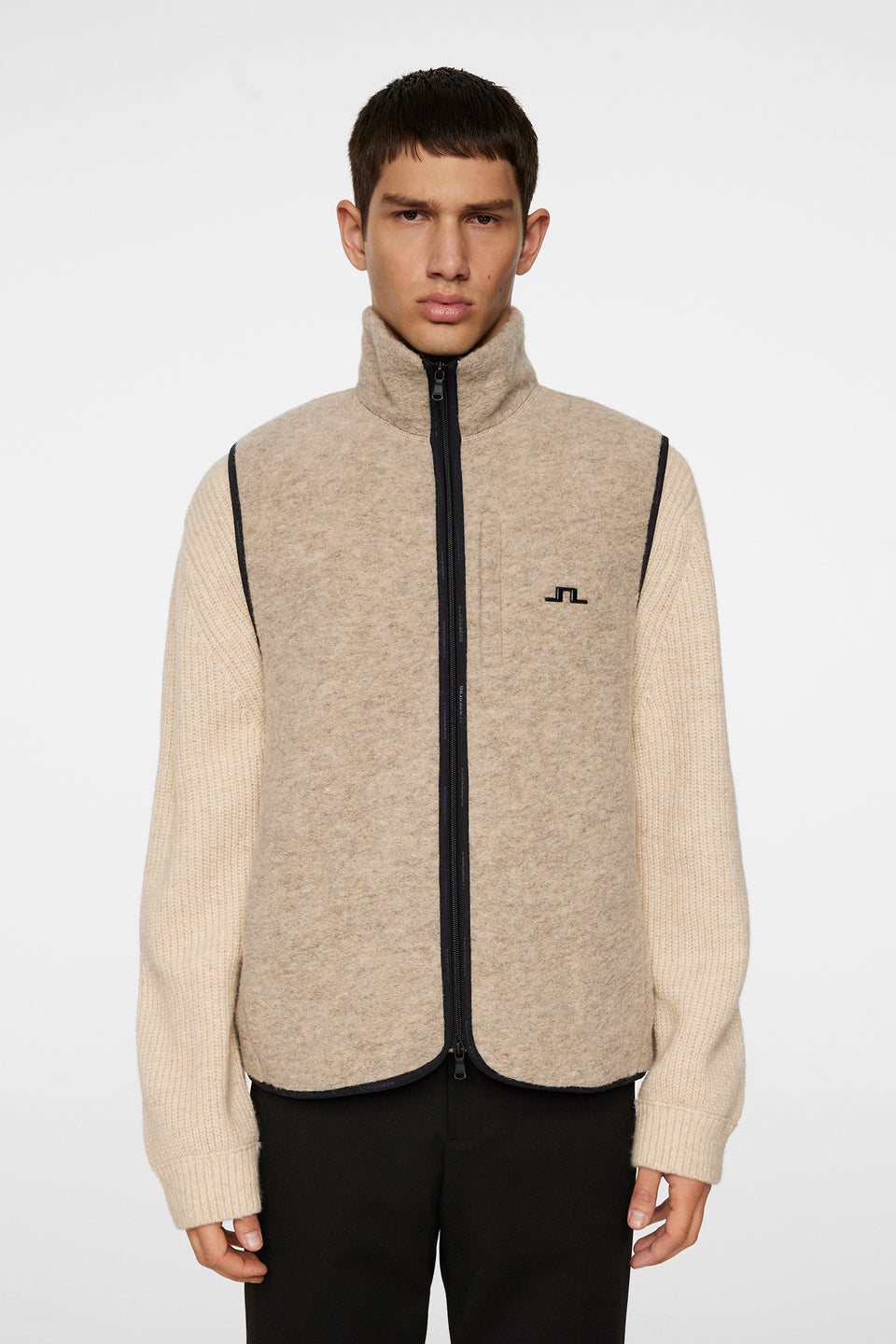 Duncan Wool Fleece Vest / Moonbeam