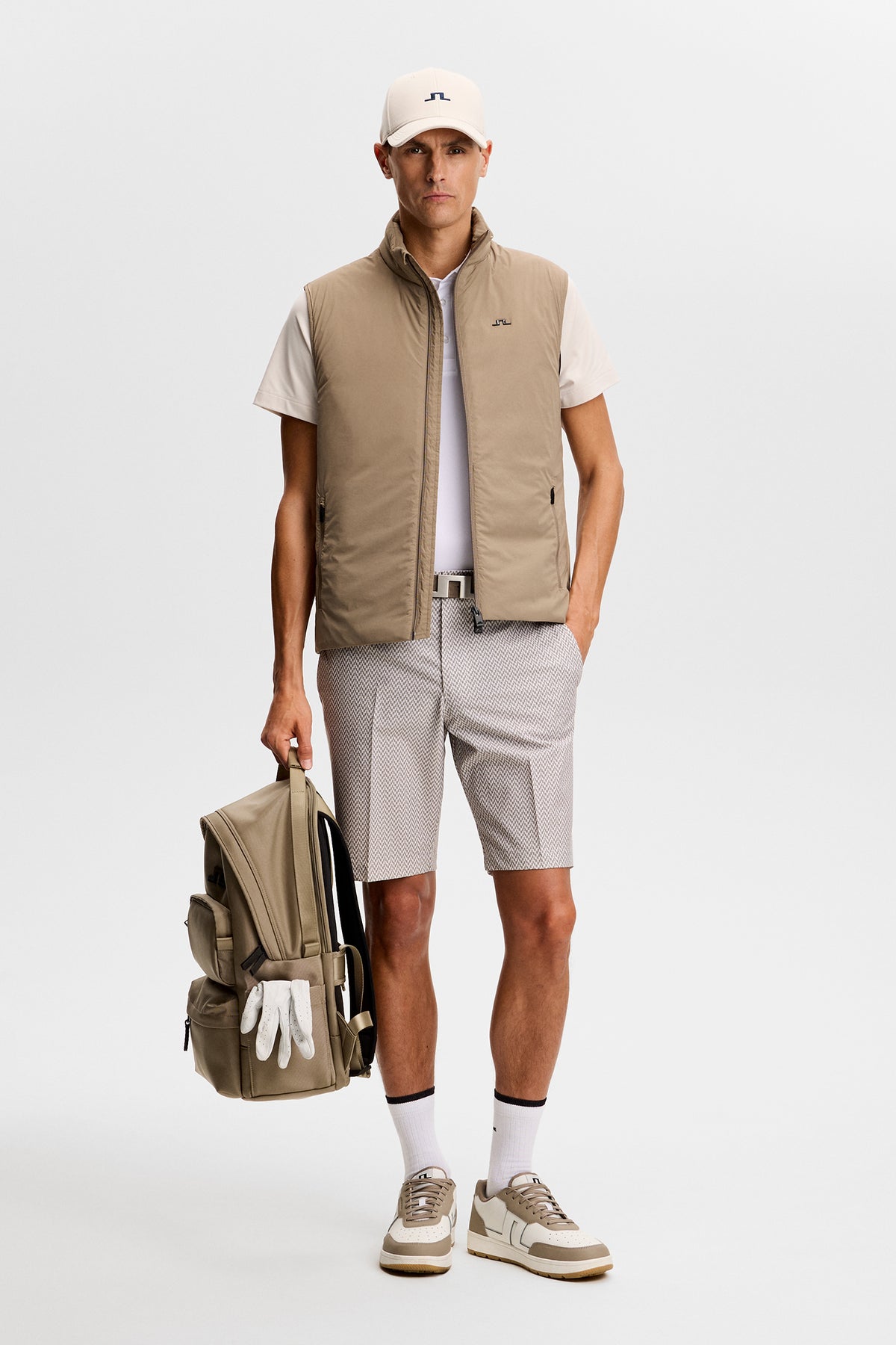 Timor Hybrid Vest in Brindle by J.Lindeberg