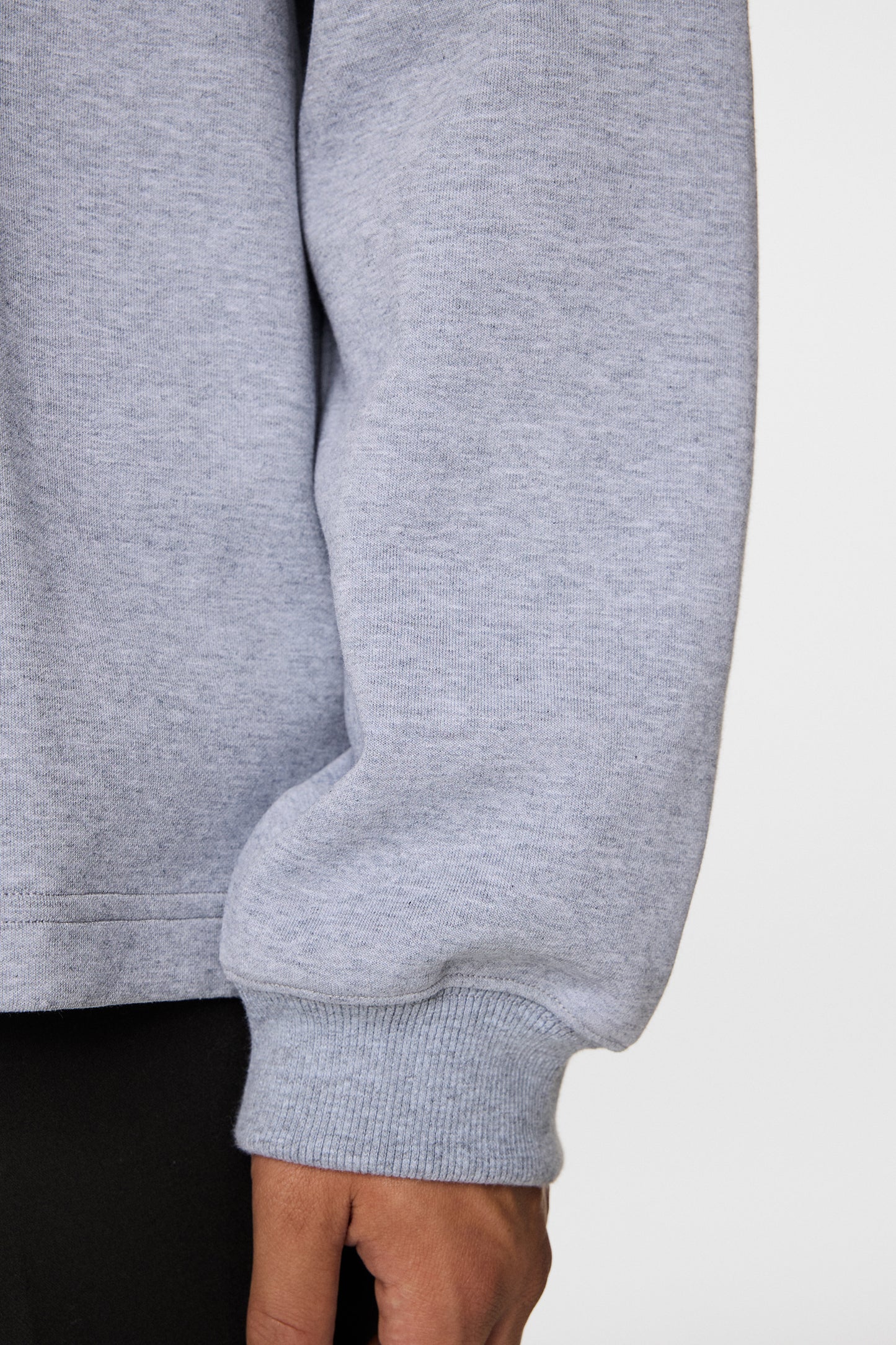 Cadan Polo Sweater in Medium Grey Melange by J.Lindeberg