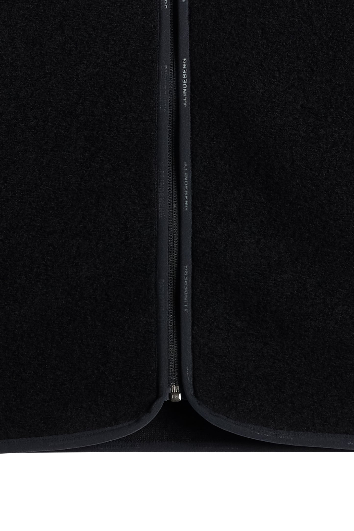 Duncan Wool Fleece Vest in Black by J.Lindeberg