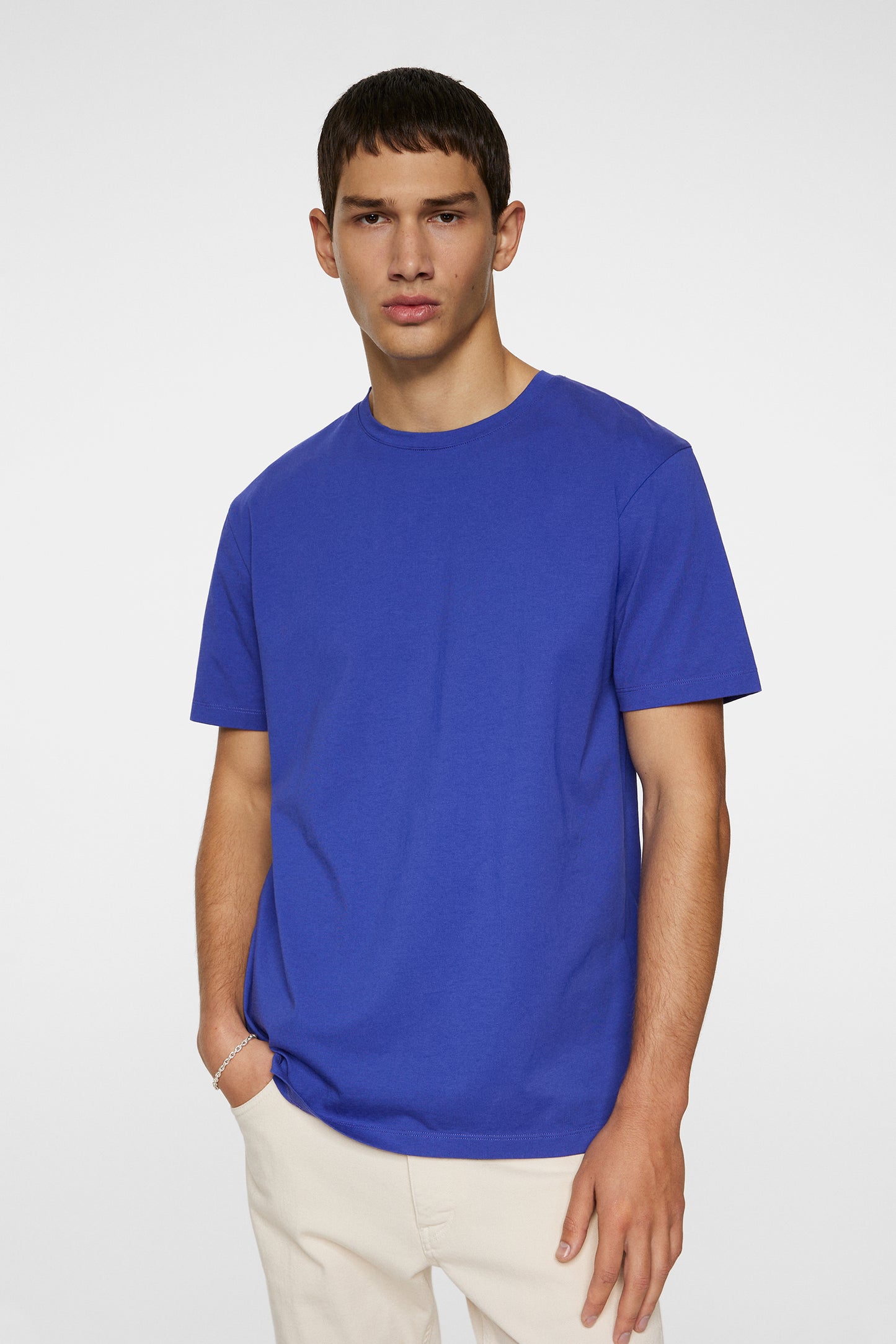 Sid Basic T-Shirt in Clematis Blue by J.Lindeberg
