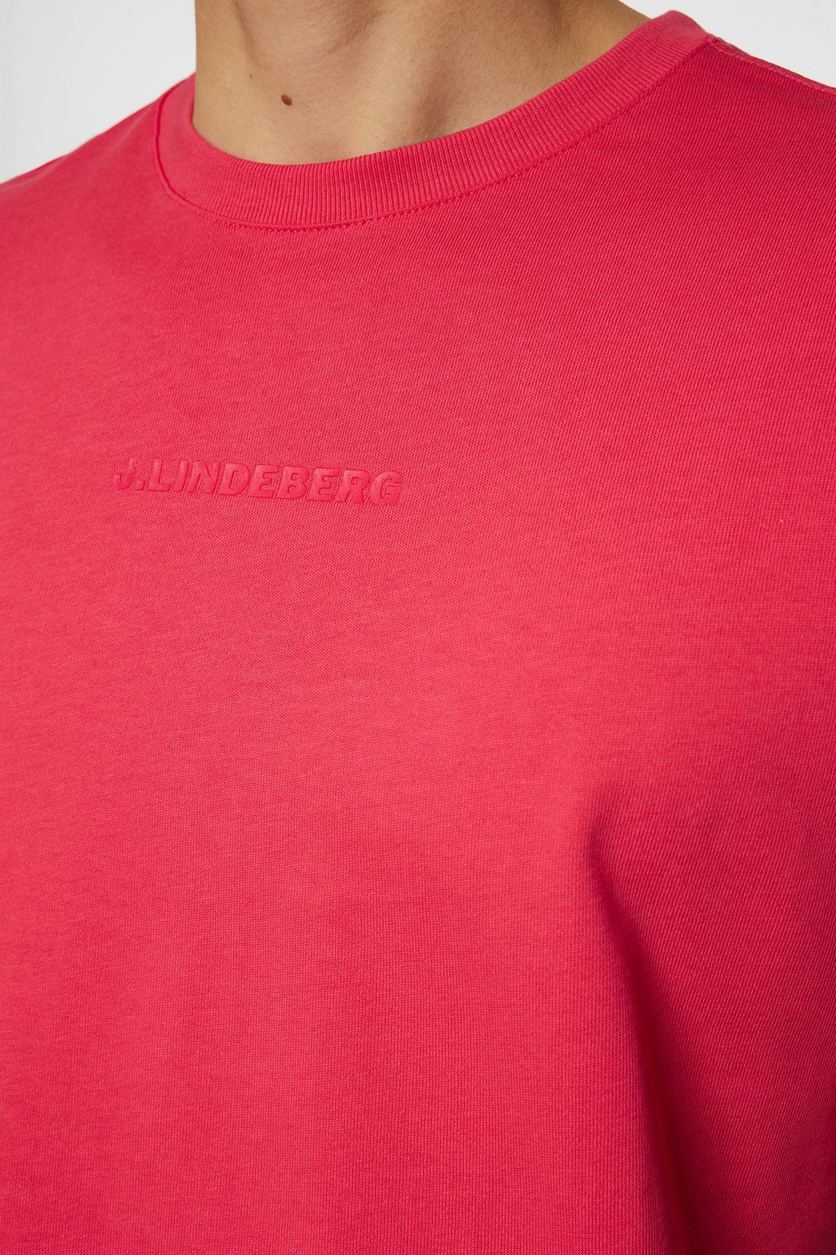 Hale Heavy Logo T-shirt in Azalea by J.Lindeberg