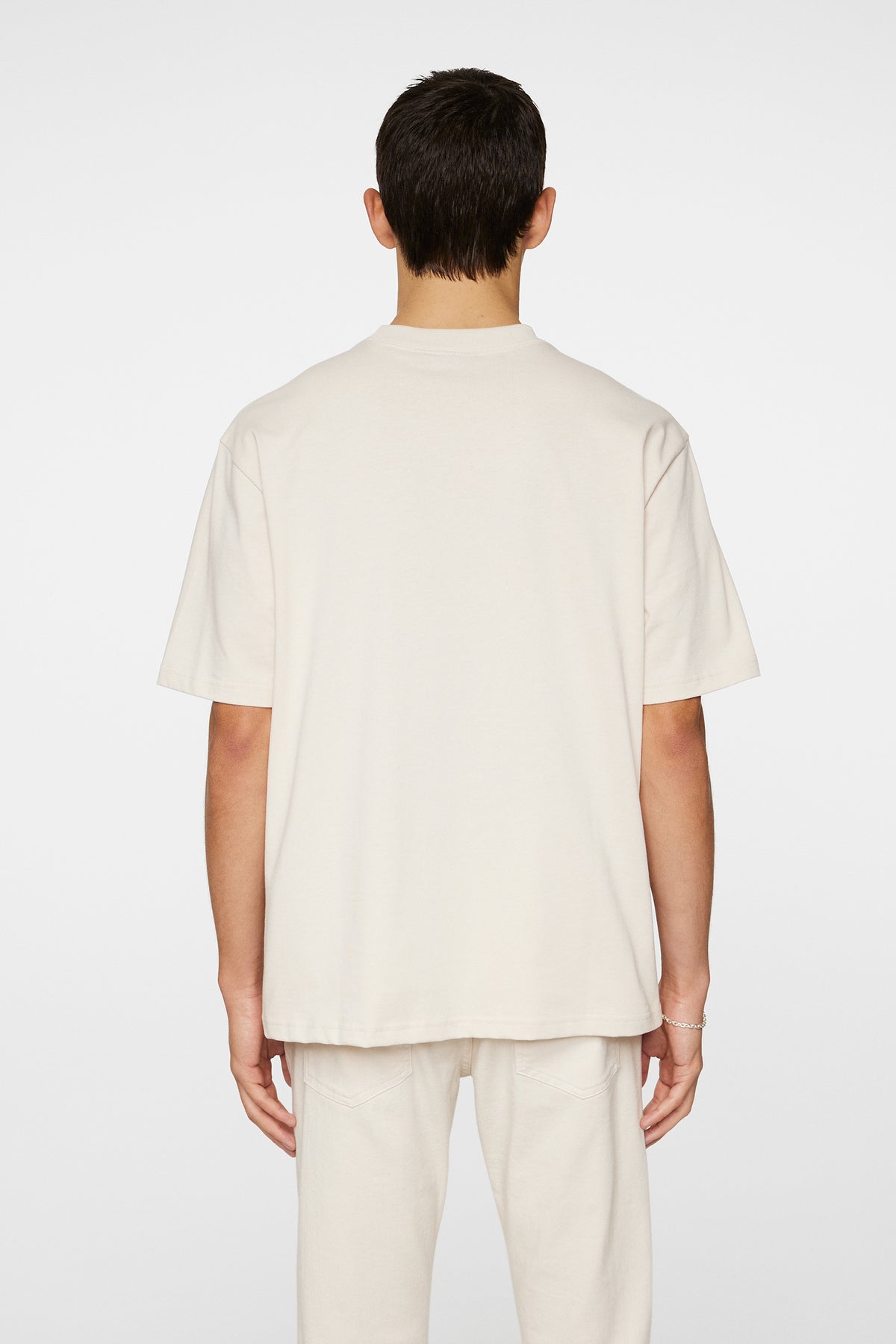 Hale Heavy Logo T-shirt in Moonbeam by J.Lindeberg