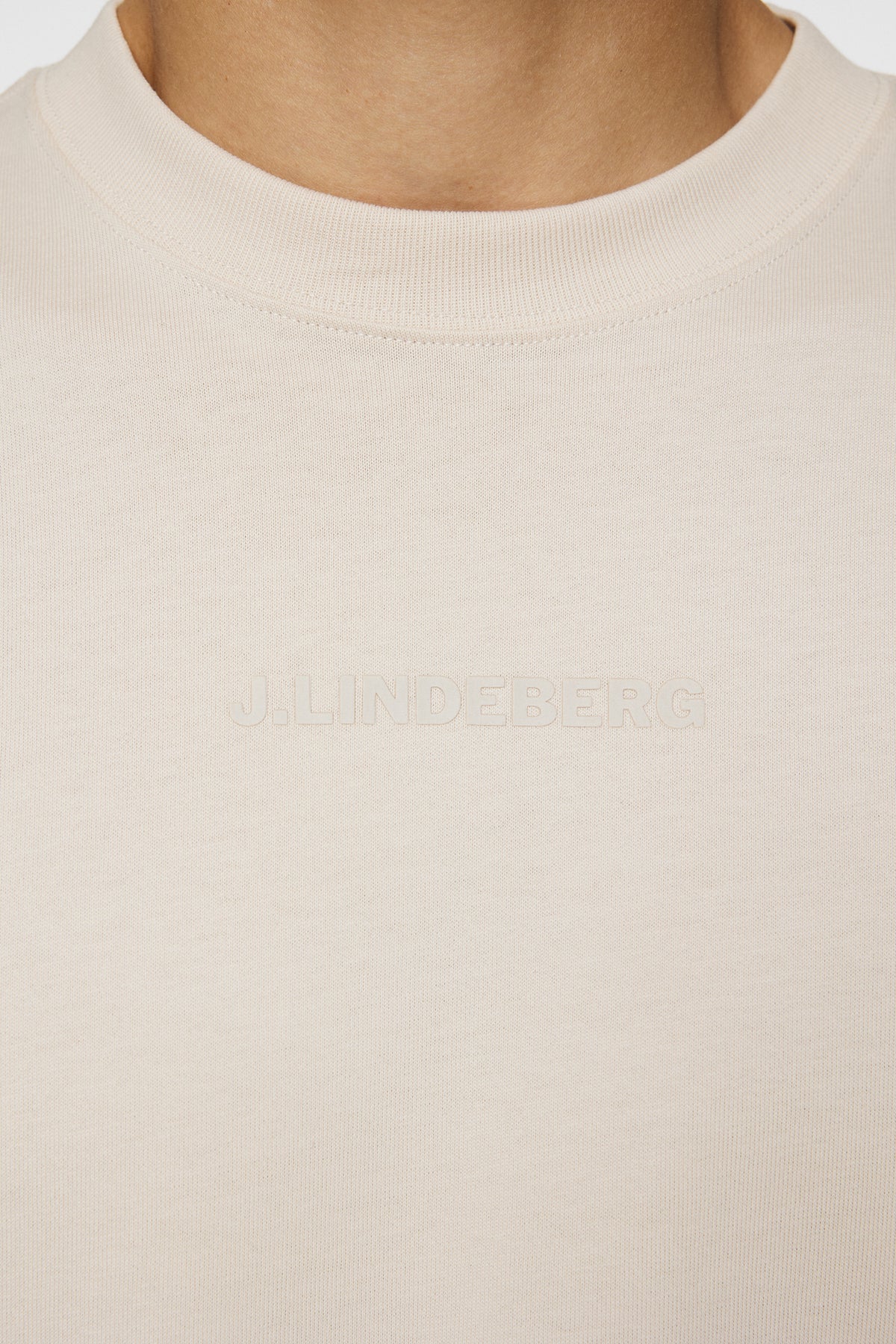 Hale Heavy Logo T-shirt in Moonbeam by J.Lindeberg