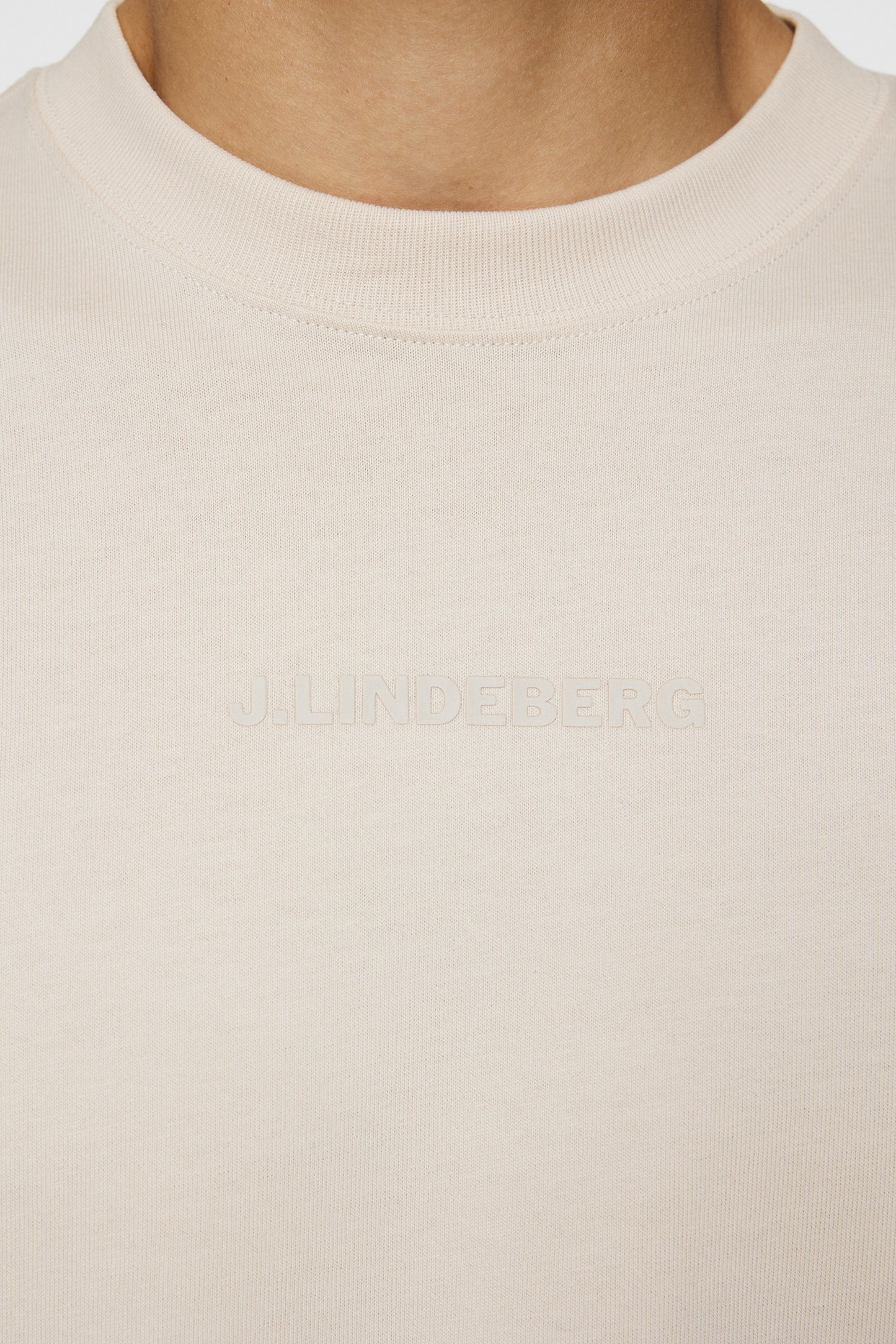 Hale Heavy Logo T-shirt in Moonbeam by J.Lindeberg
