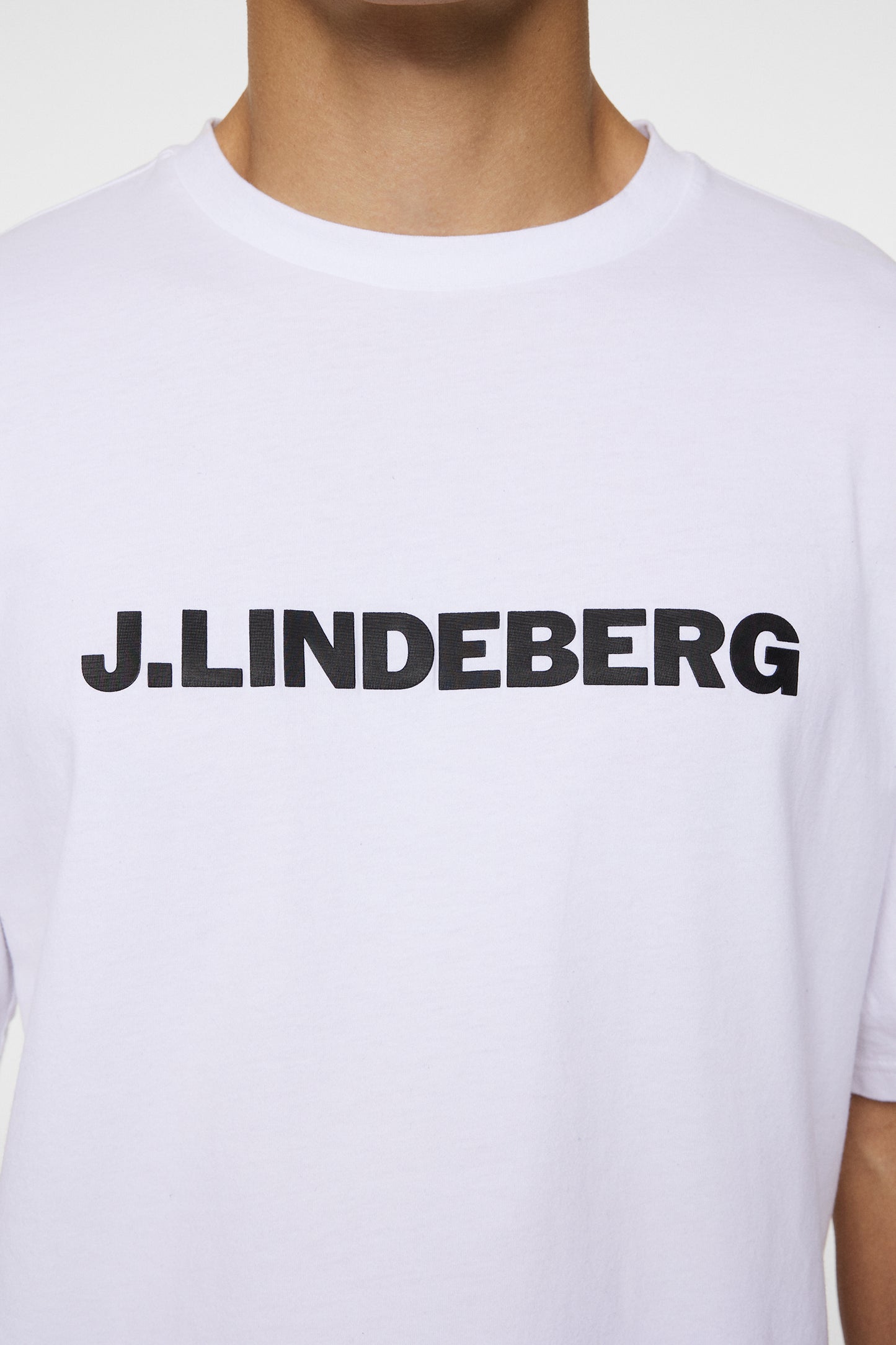 Parcy Logo Tee in White by J.Lindeberg