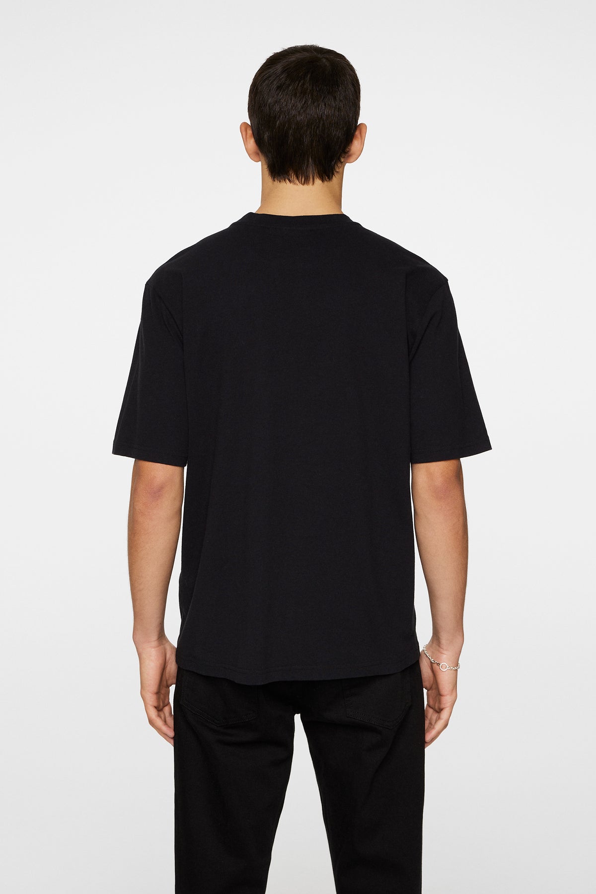 Parcy Logo Tee in Black by J.Lindeberg
