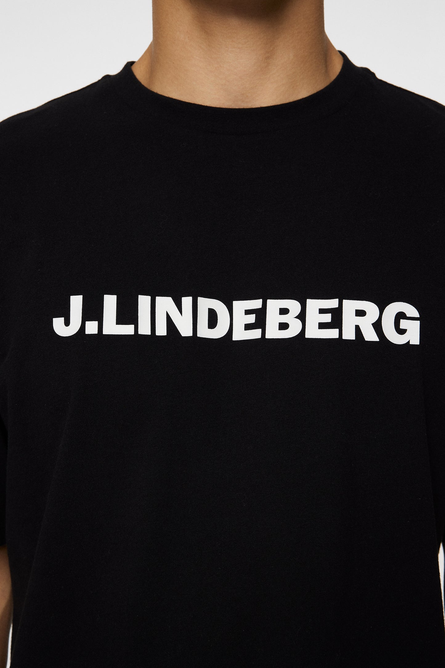 Parcy Logo Tee in Black by J.Lindeberg