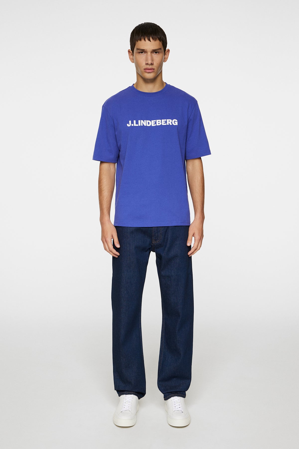 Parcy Logo Tee in Clematis Blue by J.Lindeberg