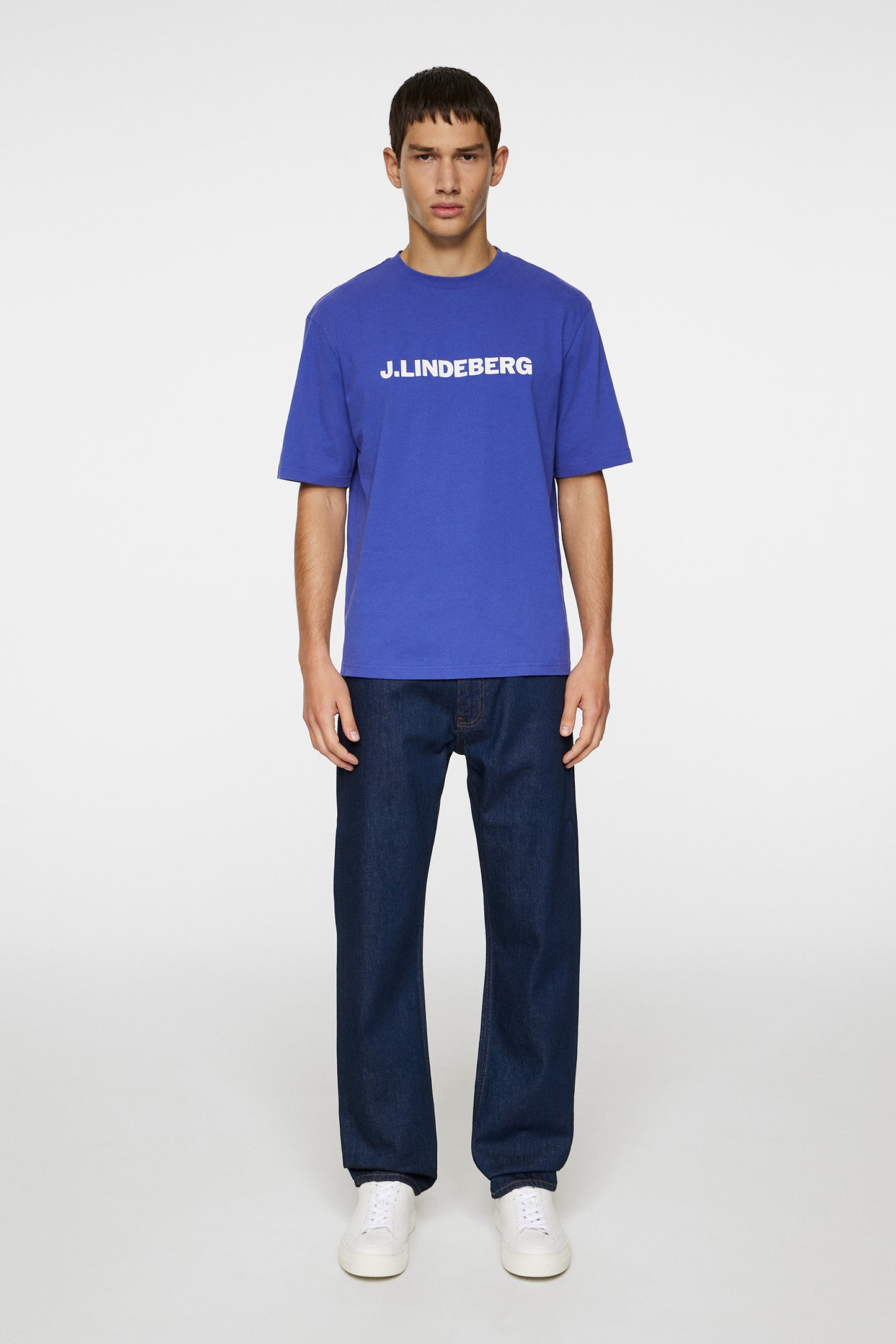 Parcy Logo Tee in Clematis Blue by J.Lindeberg