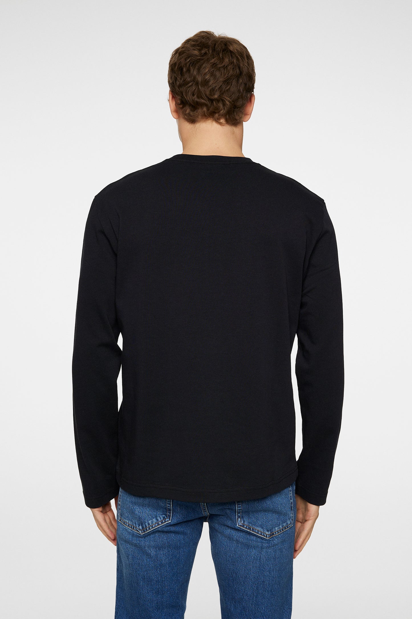 Hale Logo Longsleeve T-shirt in Black by J.Lindeberg