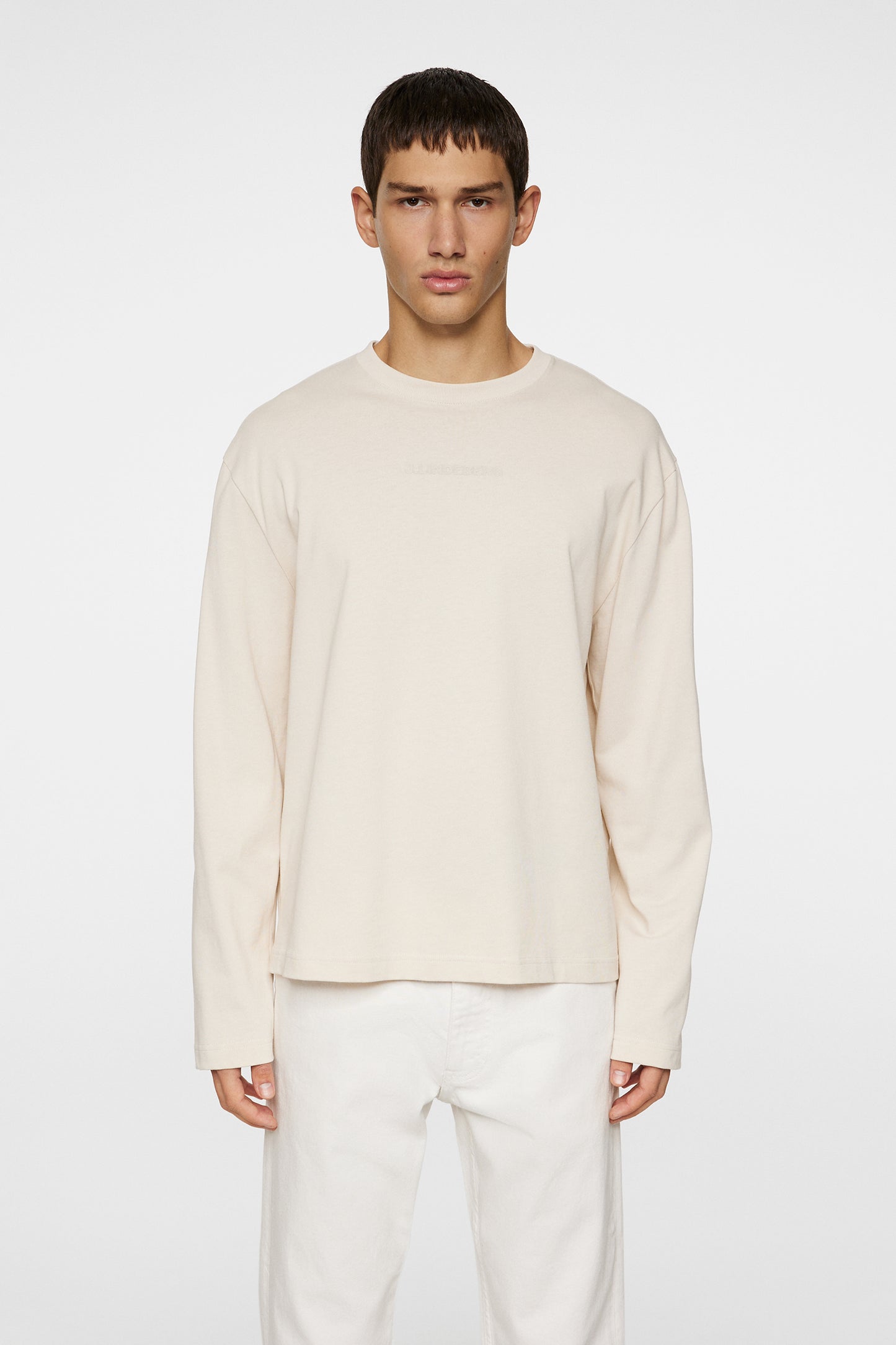 Hale Logo Longsleeve T-shirt in Moonbeam by J.Lindeberg