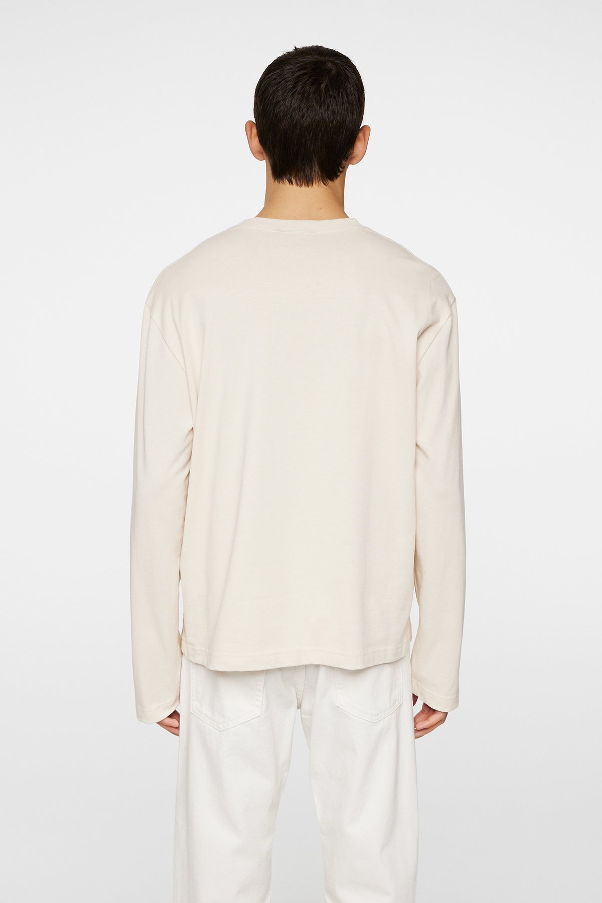 Hale Logo Longsleeve T-shirt in Moonbeam by J.Lindeberg