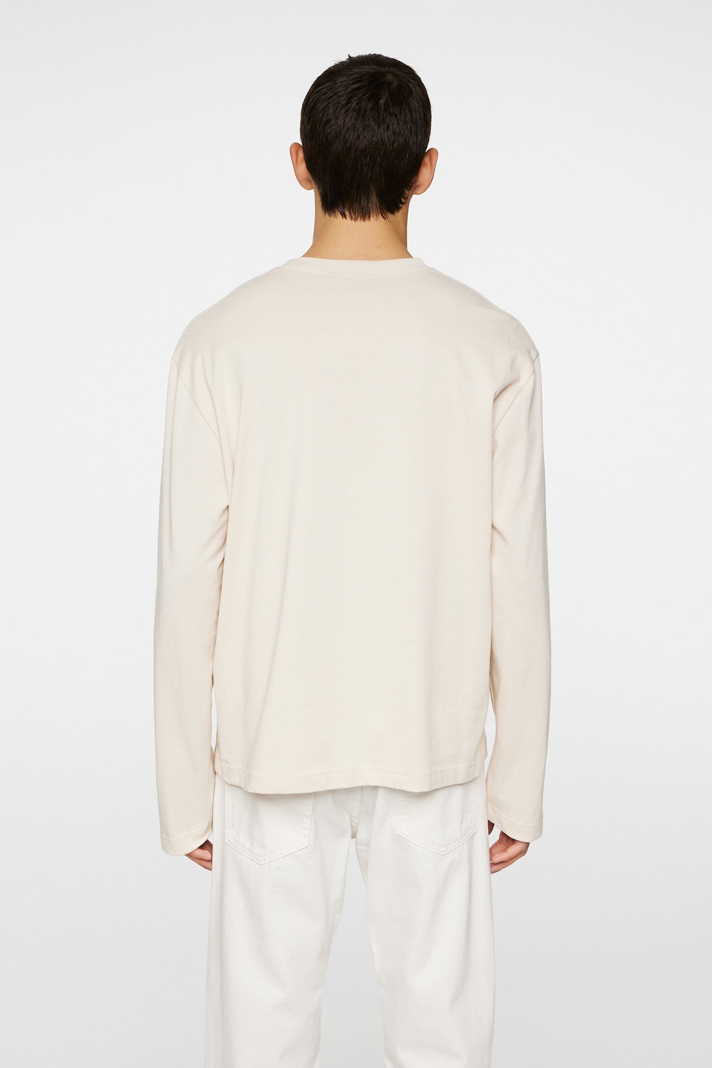 Hale Logo Longsleeve T-shirt in Moonbeam by J.Lindeberg