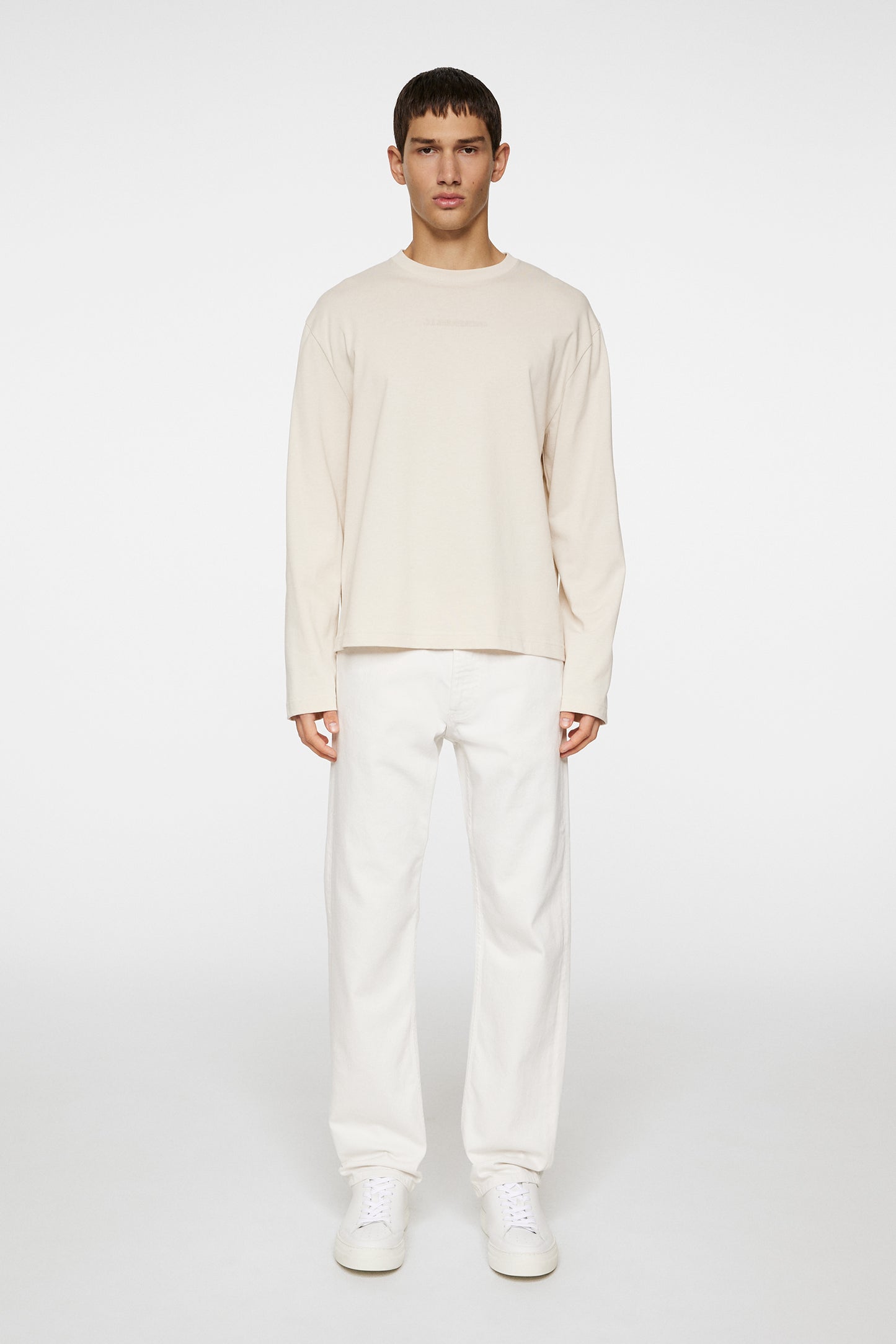Hale Logo Longsleeve T-shirt in Moonbeam by J.Lindeberg