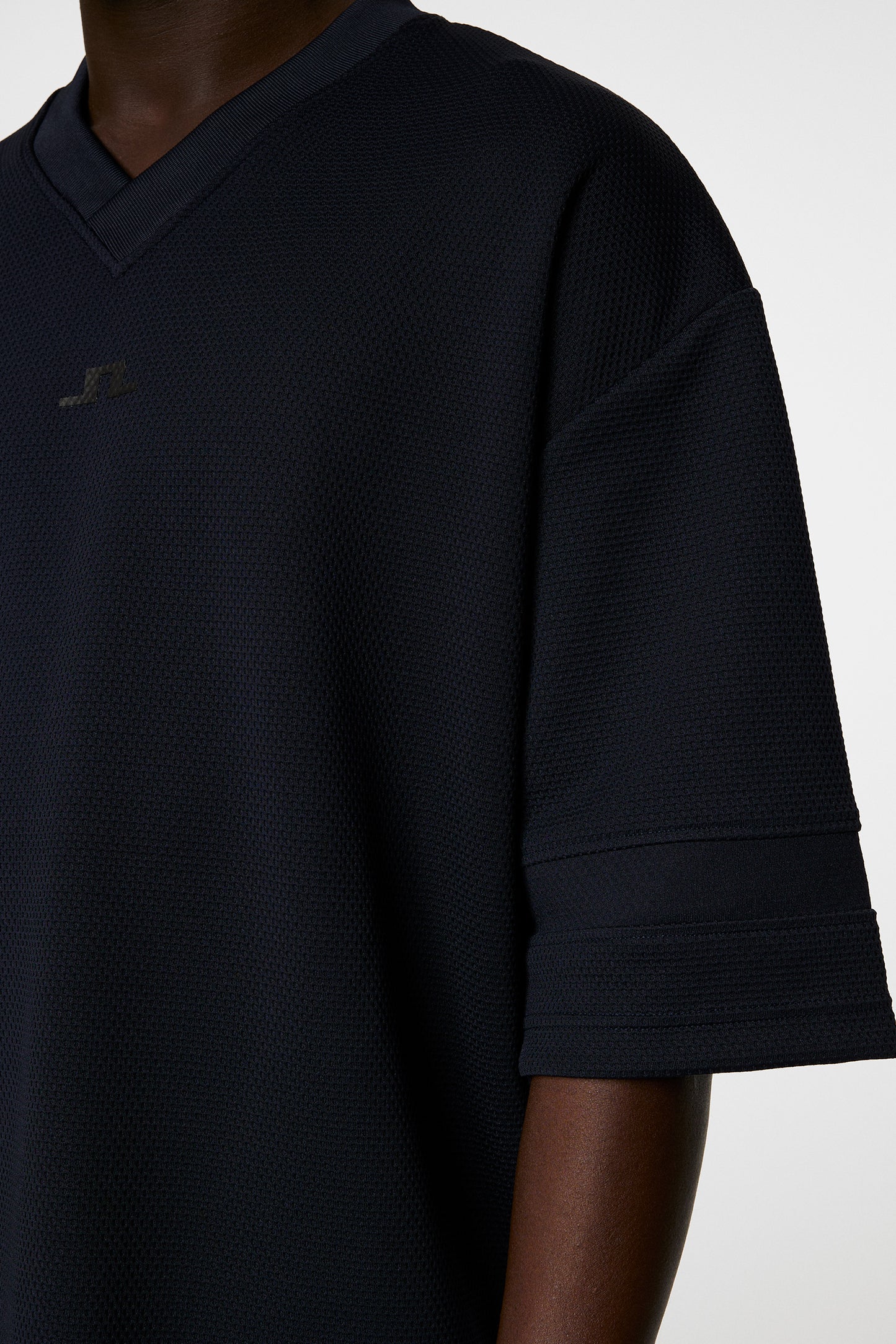 Milos Jersey Mesh Tee in JL Navy by J.Lindeberg