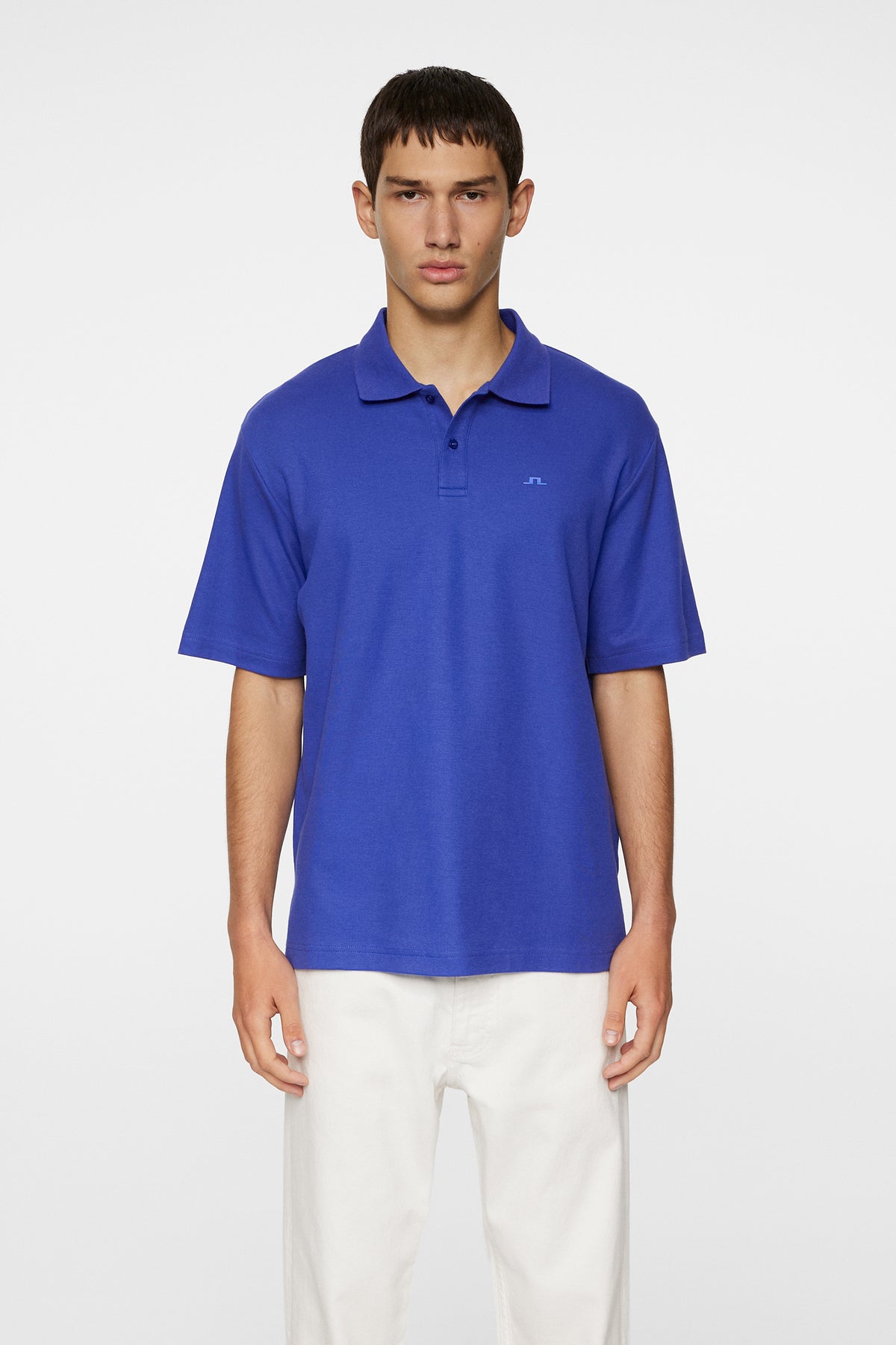 Trond Polo Pique in Clematis Blue by J.Lindeberg