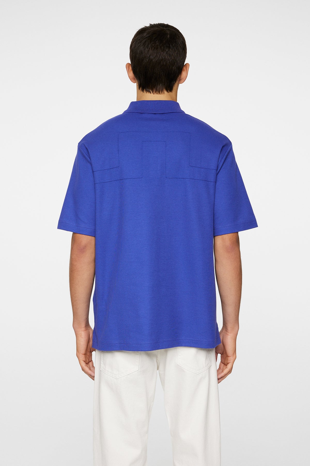 Trond Polo Pique in Clematis Blue by J.Lindeberg