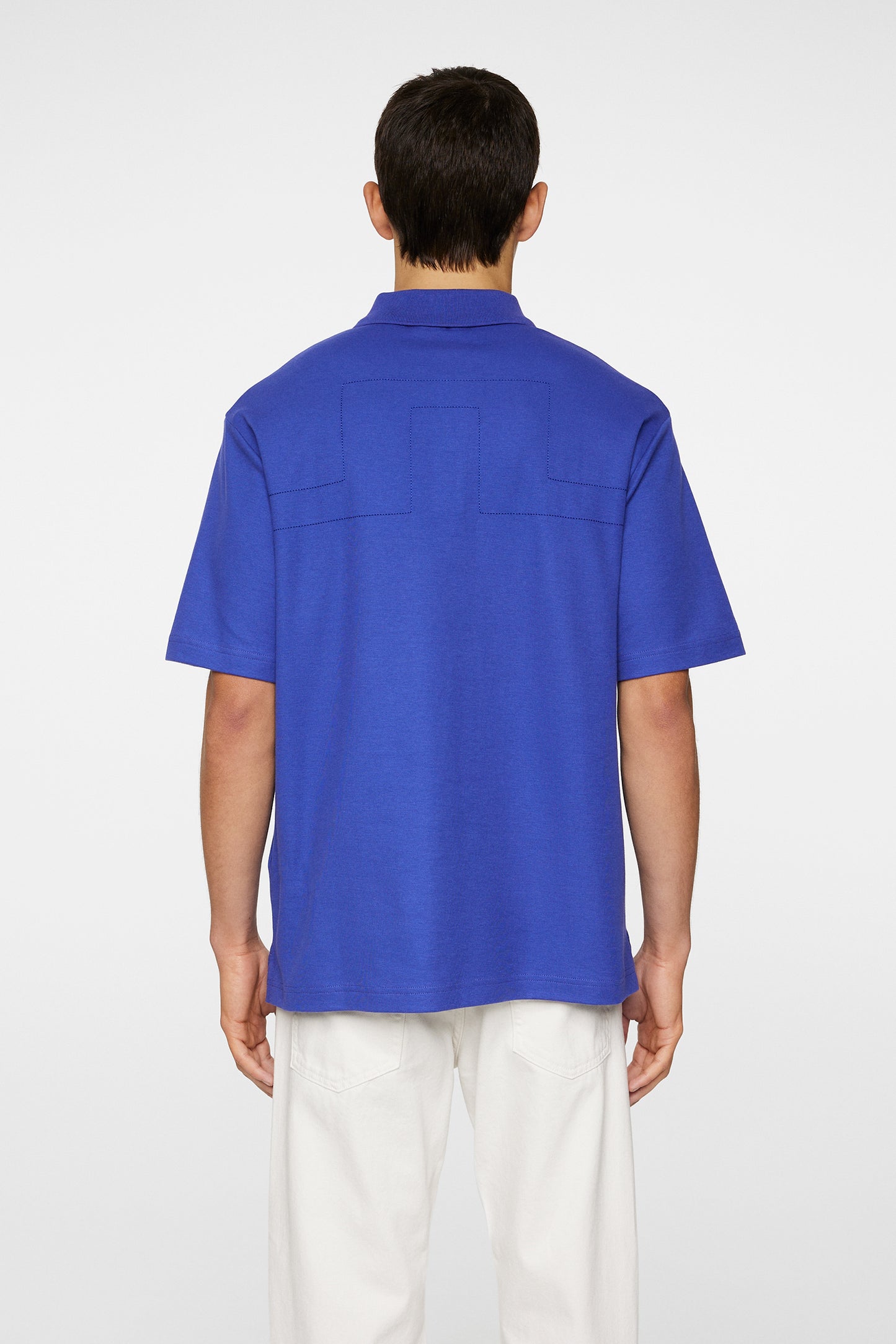 Trond Polo Pique in Clematis Blue by J.Lindeberg