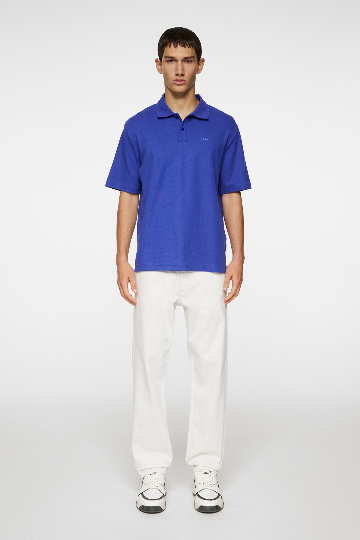 Trond Polo Pique in Clematis Blue by J.Lindeberg