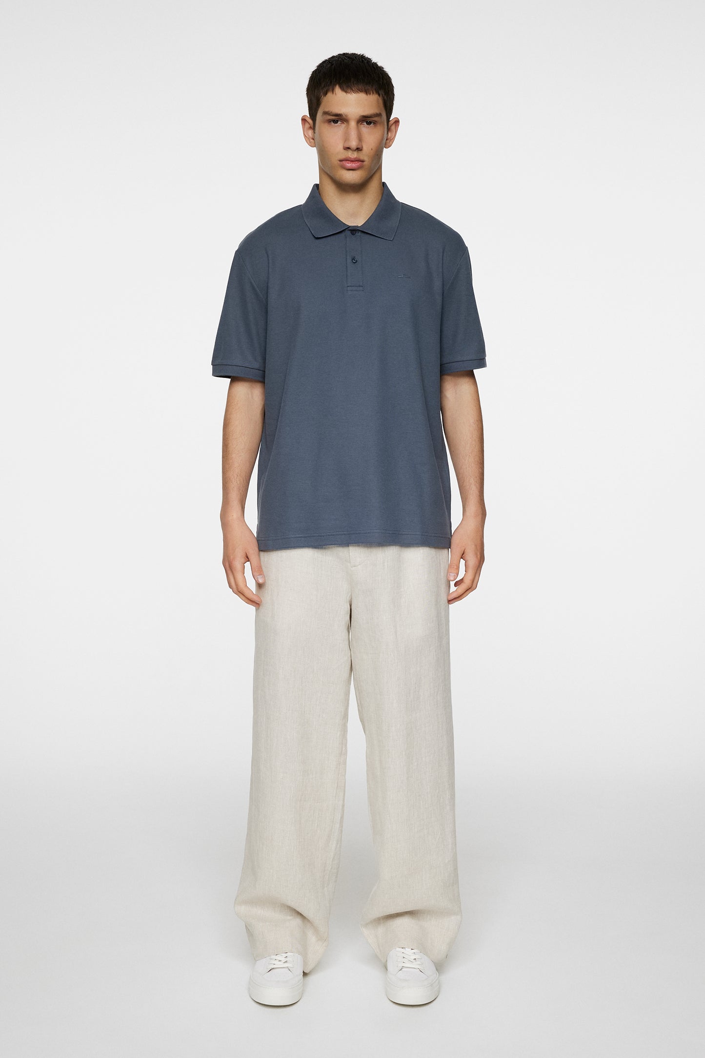 Truls Polo Pique in Ombre Blue by J.Lindeberg