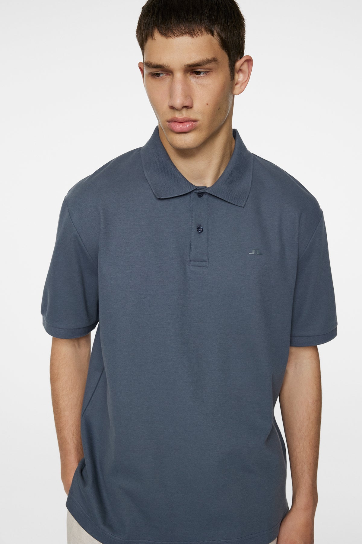 Truls Polo Pique in Ombre Blue by J.Lindeberg