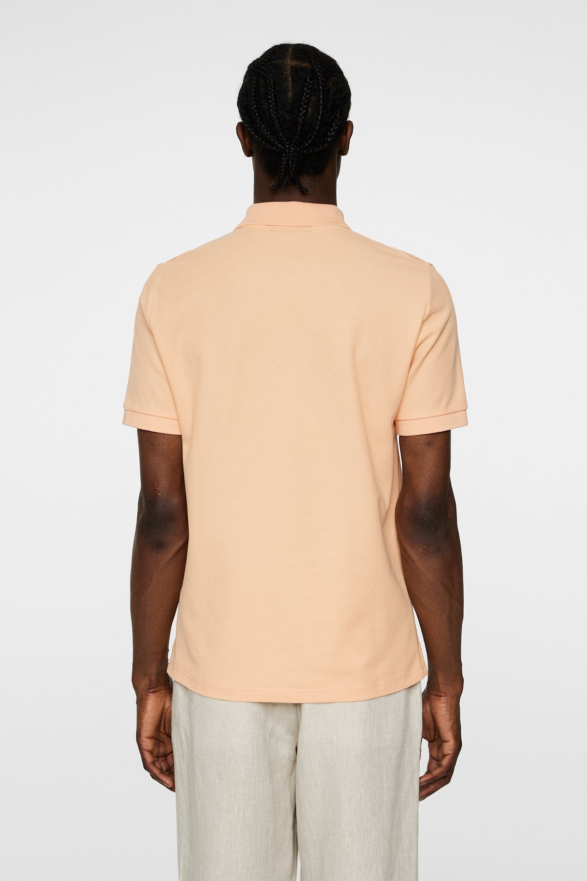 Rudy slim Polo Pique in Mock Orange by J.Lindeberg