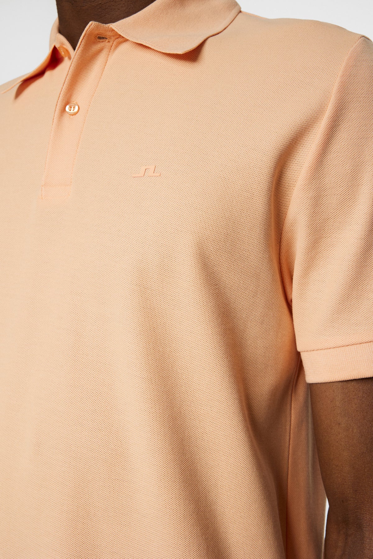 Rudy slim Polo Pique in Mock Orange by J.Lindeberg
