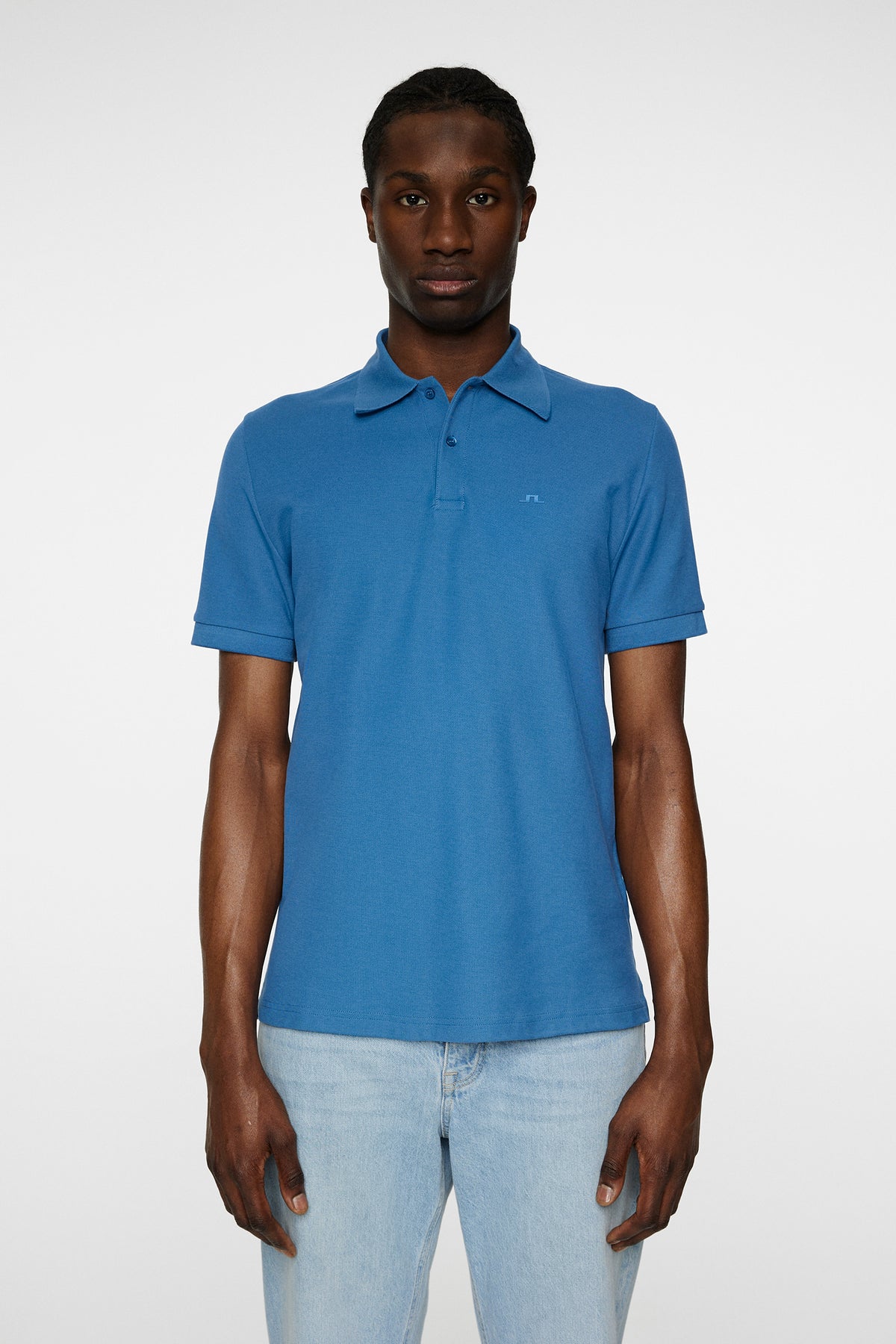 Rudy slim Polo Pique in Dark Blue by J.Lindeberg