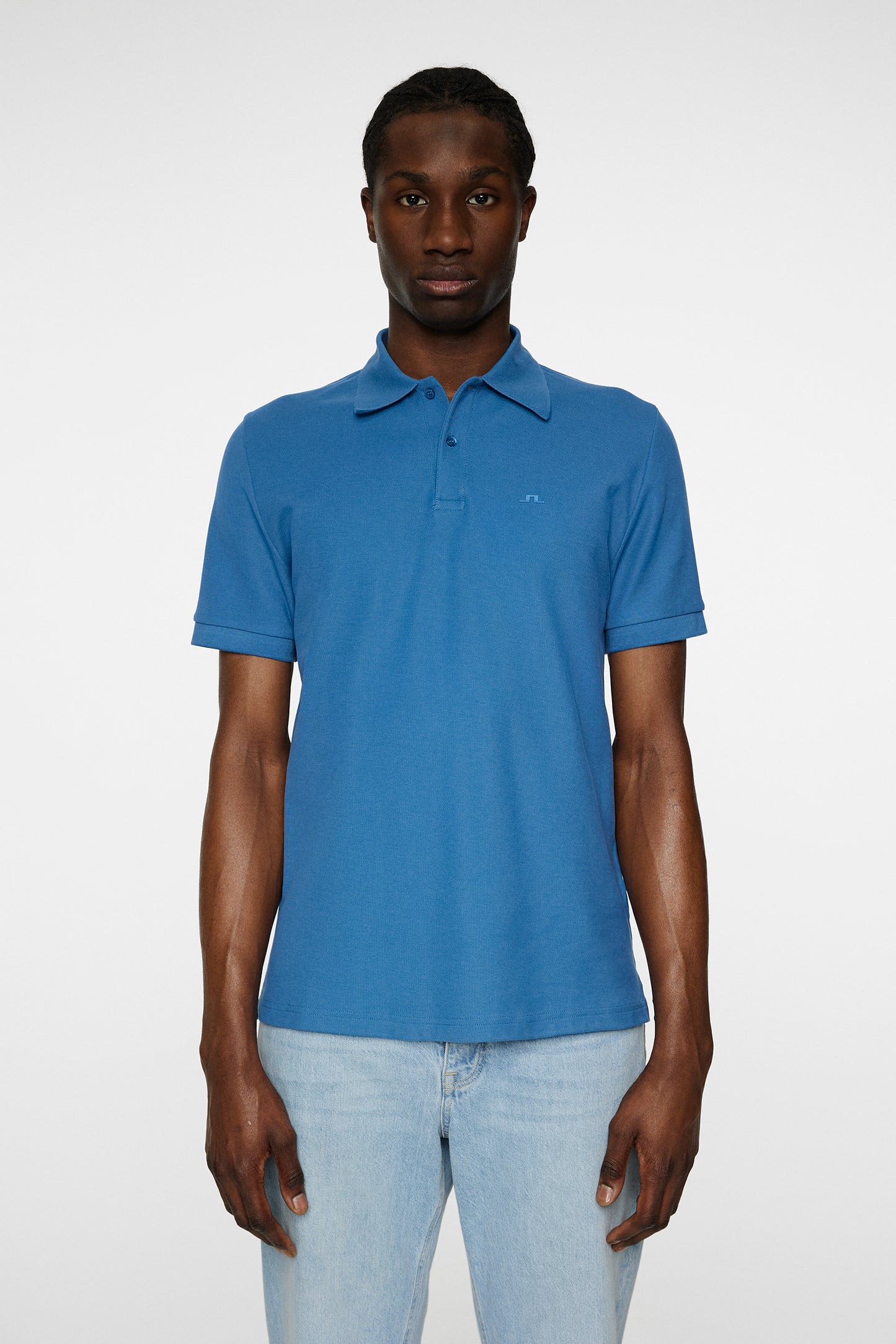 Rudy slim Polo Pique in Dark Blue by J.Lindeberg