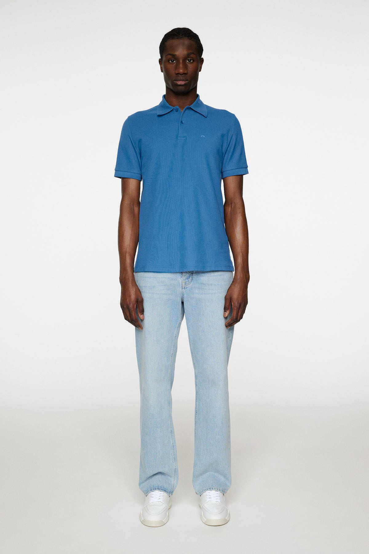 Rudy slim Polo Pique in Dark Blue by J.Lindeberg