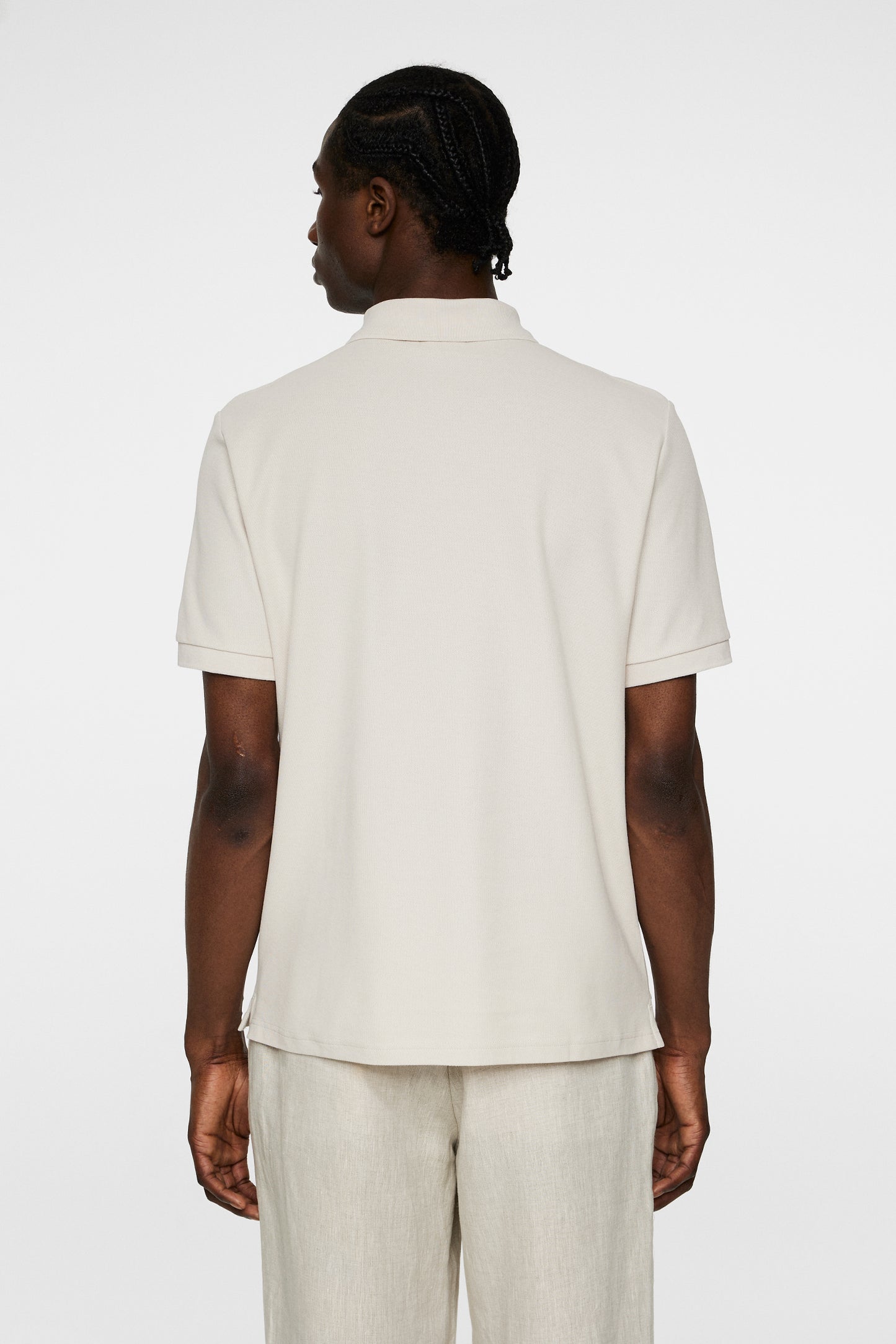 Rudy slim Polo Pique in Moonbeam by J.Lindeberg