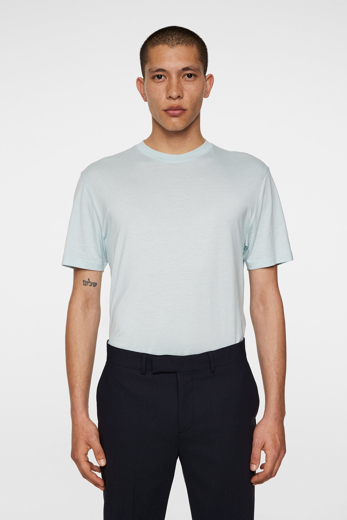 Hale Light Lyocell T-shirt in Winter Sky by J.Lindeberg