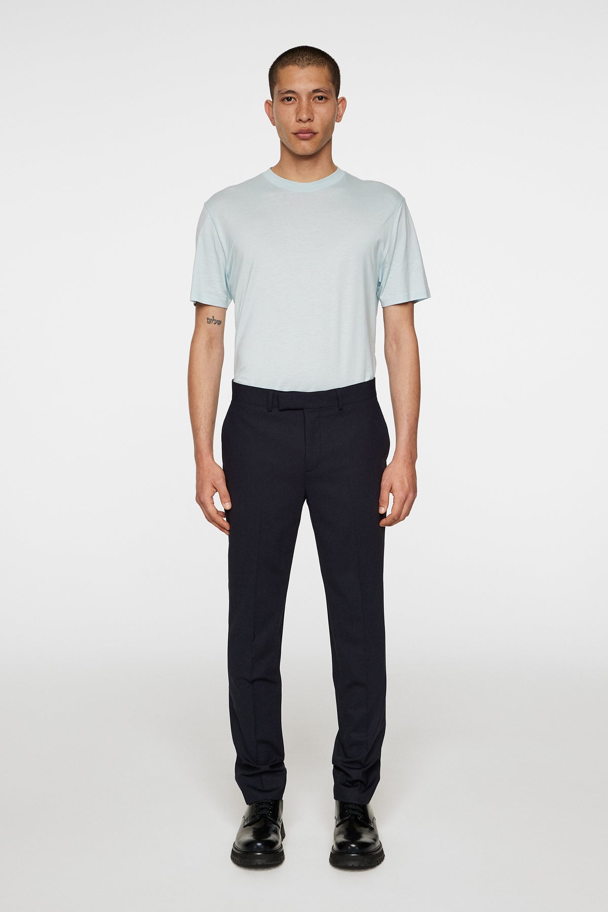 Hale Light Lyocell T-shirt in Winter Sky by J.Lindeberg