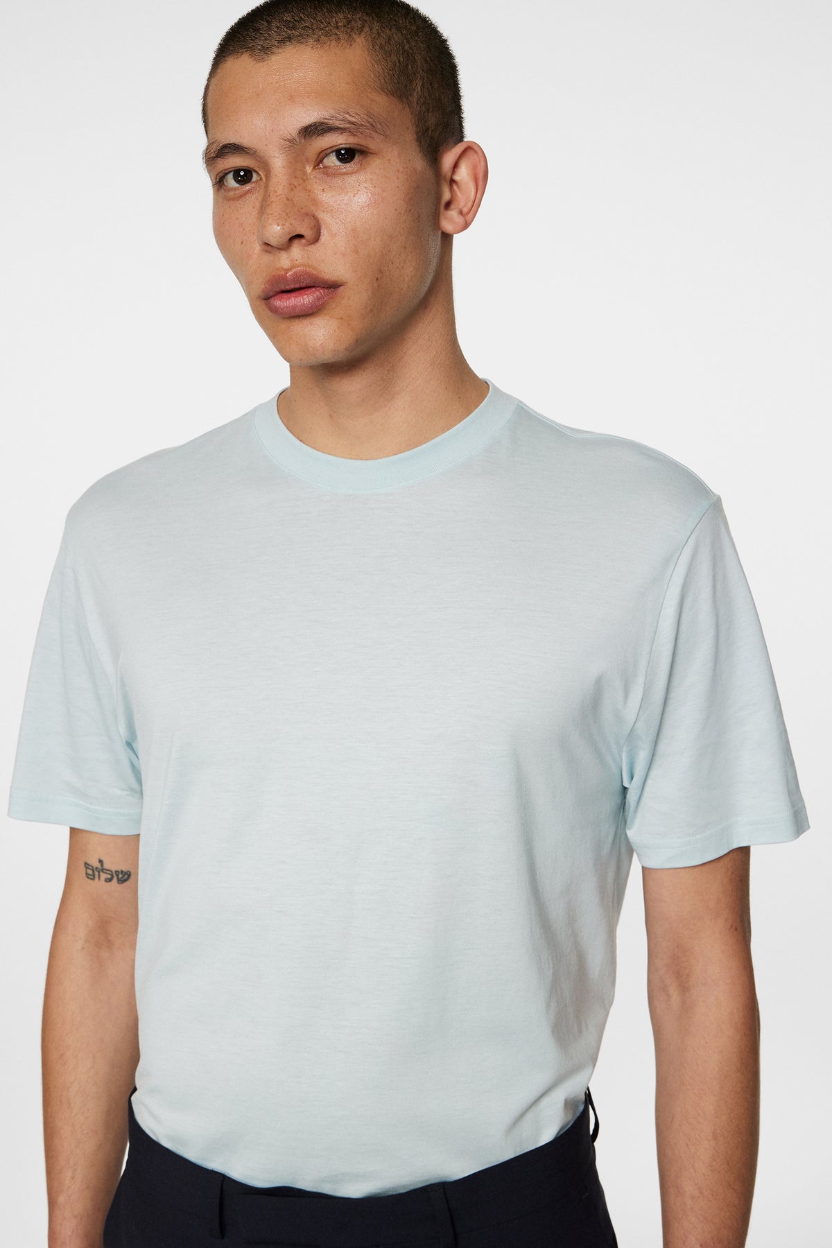 Hale Light Lyocell T-shirt in Winter Sky by J.Lindeberg