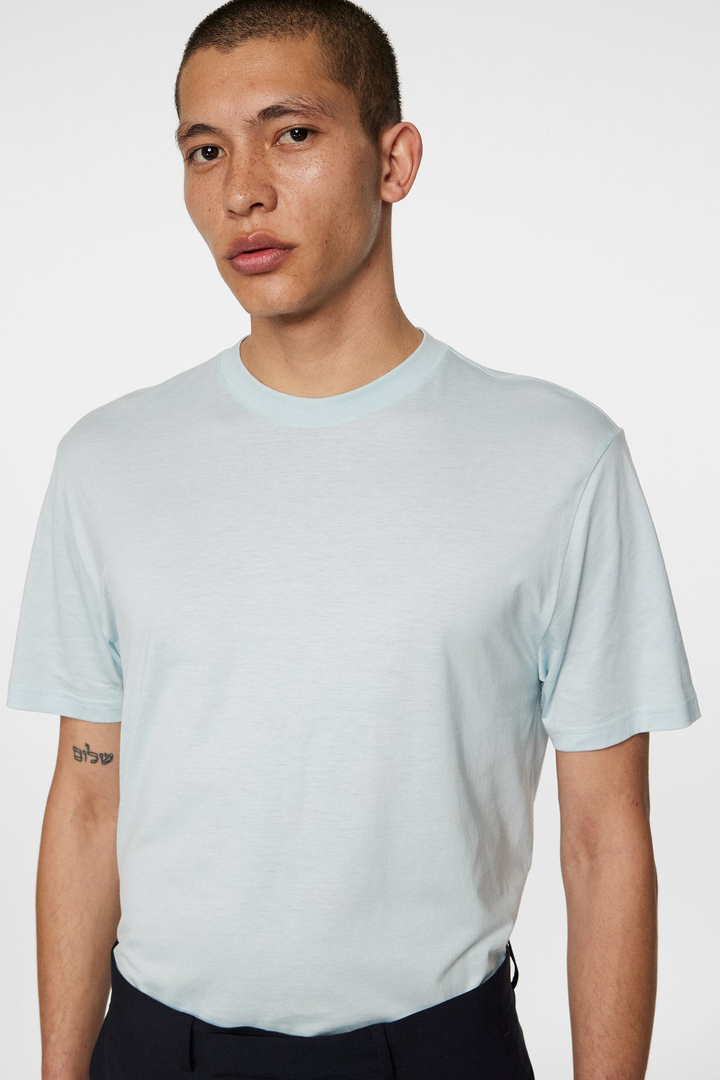 Hale Light Lyocell T-shirt in Winter Sky by J.Lindeberg