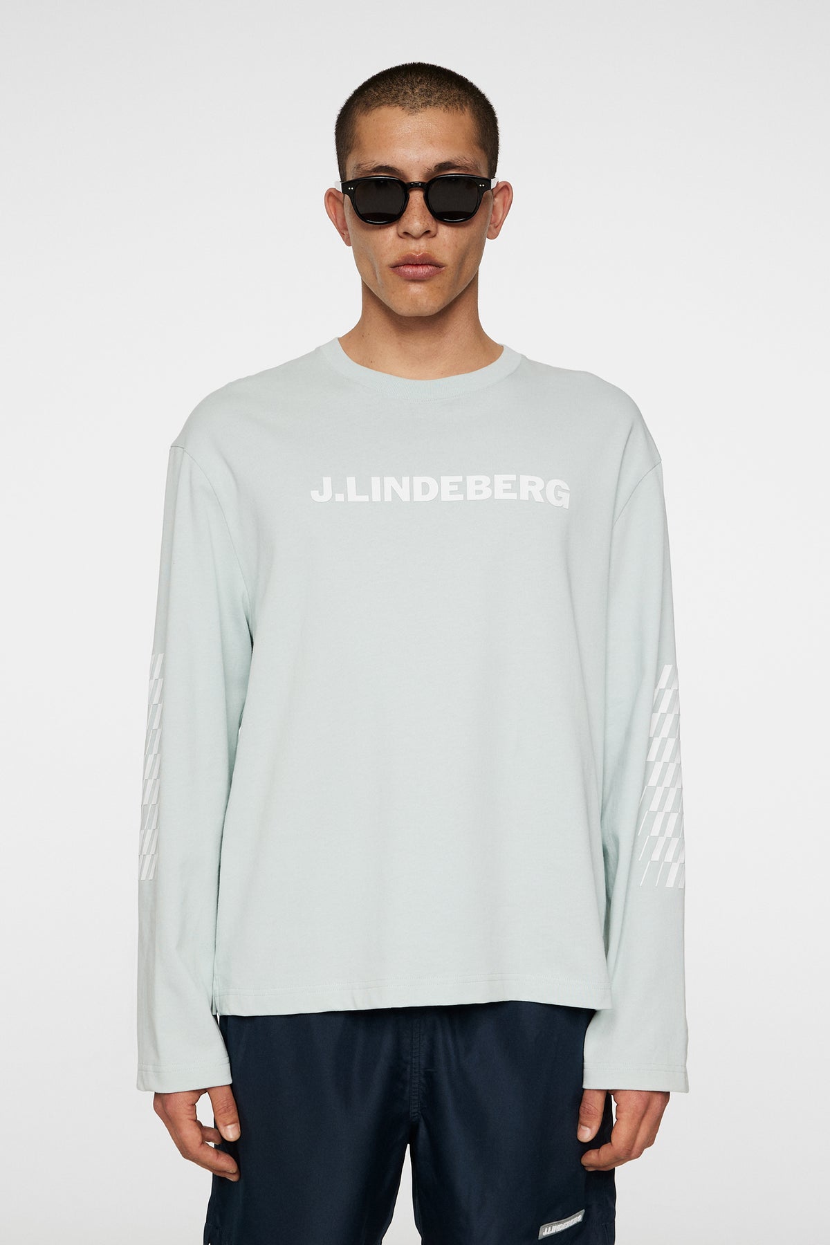 Walsh LS Print T-shirt in Winter Sky by J.Lindeberg